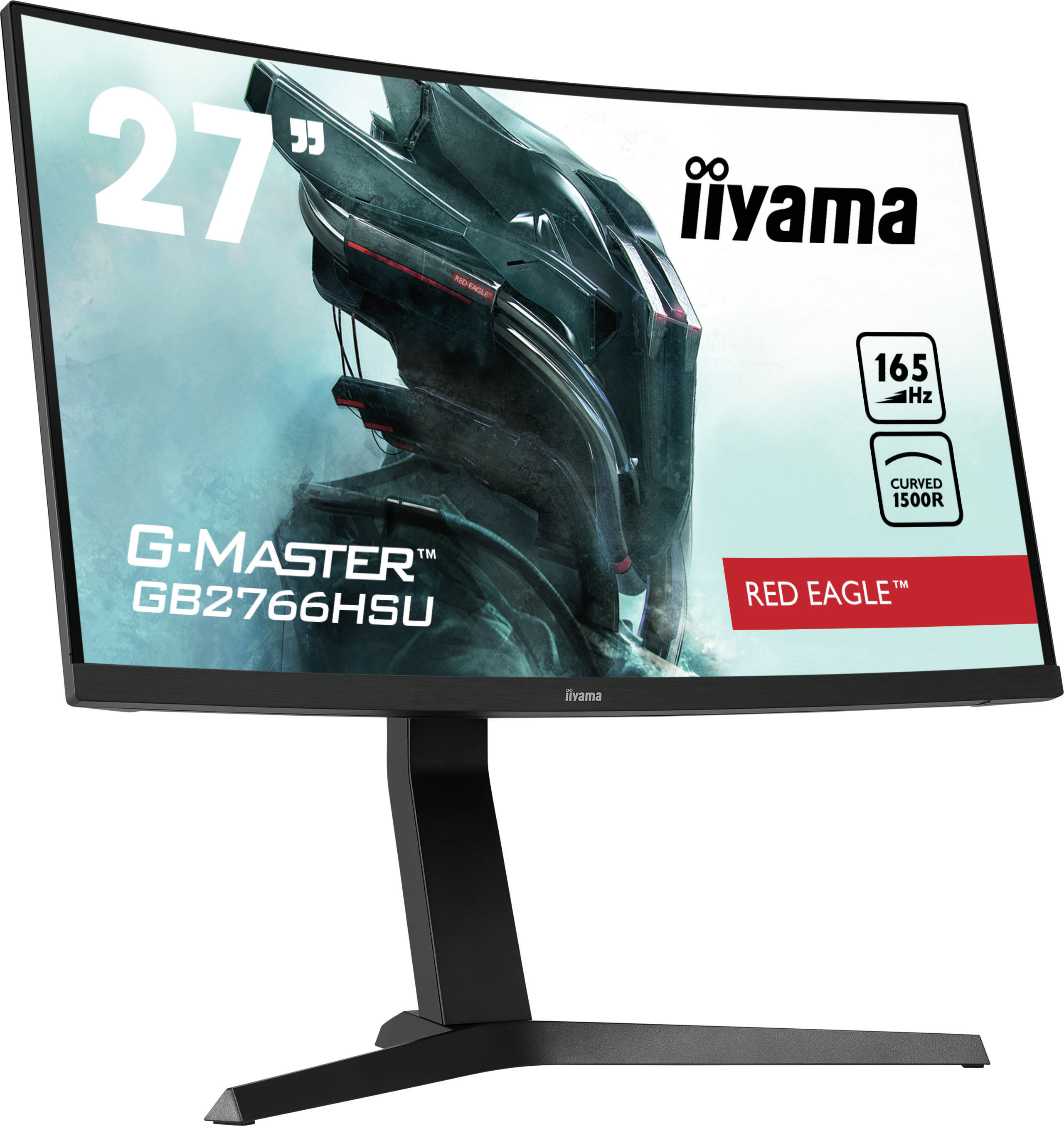 iiyama G-Master GB2766HSU-B1 Red Eagle Curved-Monitor 68.5cm (27") Full HD, VA, 1ms, HDMI, DP