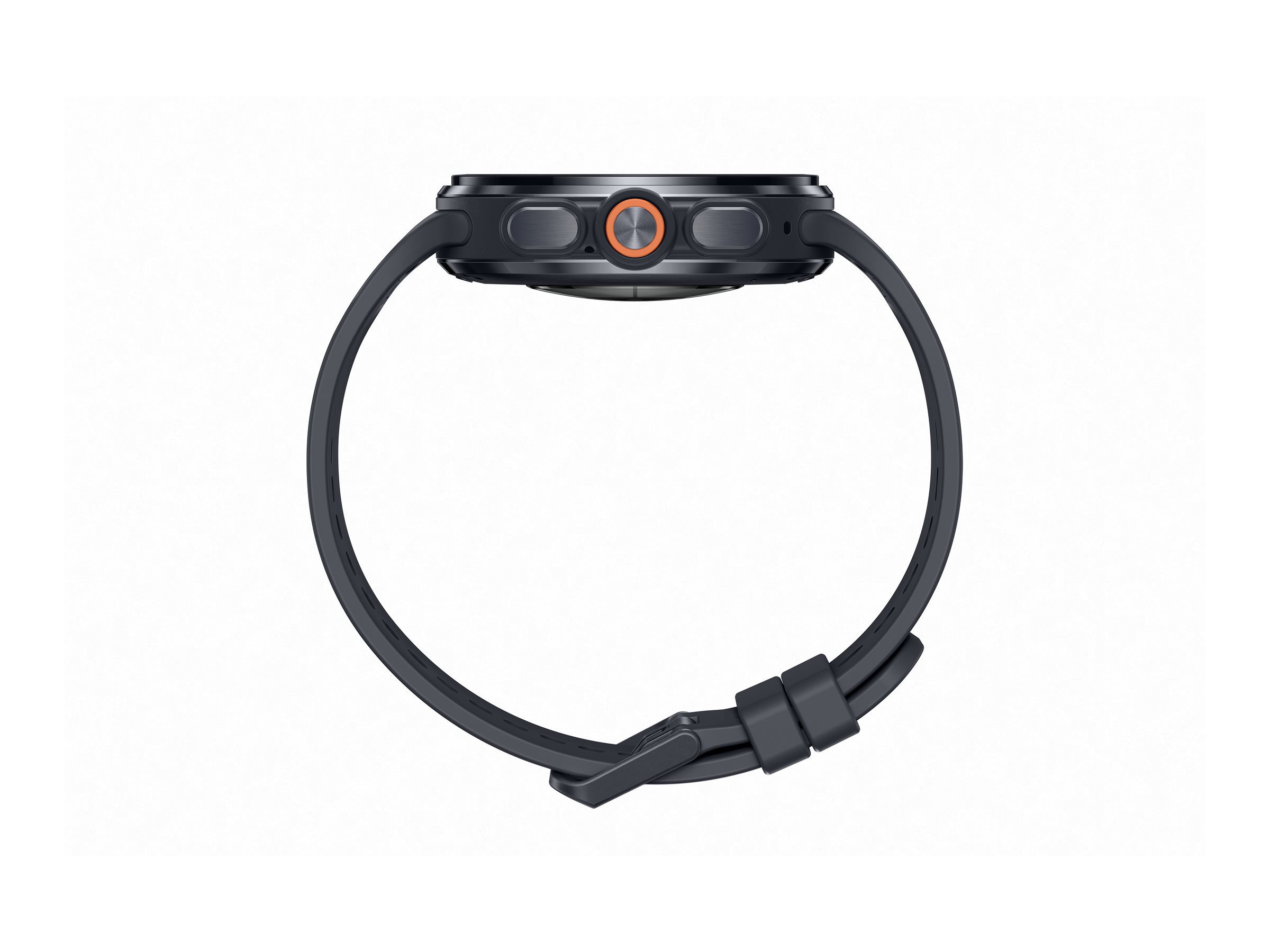 Samsung Galaxy Watch Ultra2 - 47 mm - titanfarben grau - intelligente Uhr mit Marineband - schwarz -