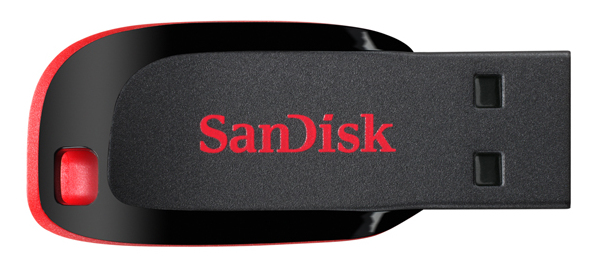 SanDisk Cruzer Blade USB-Stick USB Typ-A 2.0 Schwarz Rot