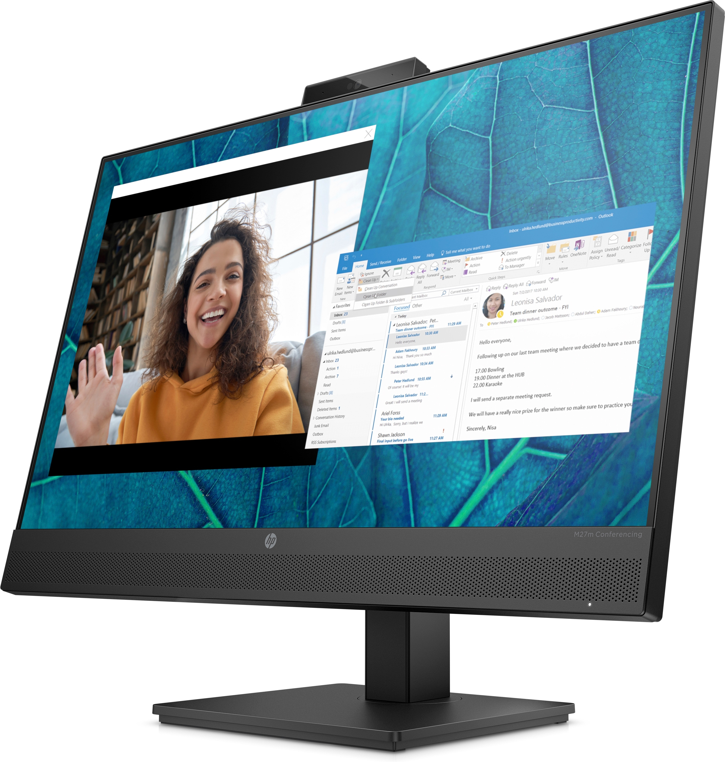 B-WARE - HP M27m Conferencing Monitor - LED-Monitor - 68.6 cm (27")