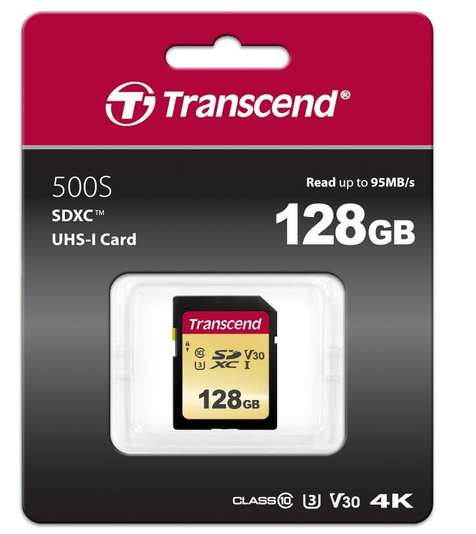 Transcend 500S - Flash-Speicherkarte - 128 GB