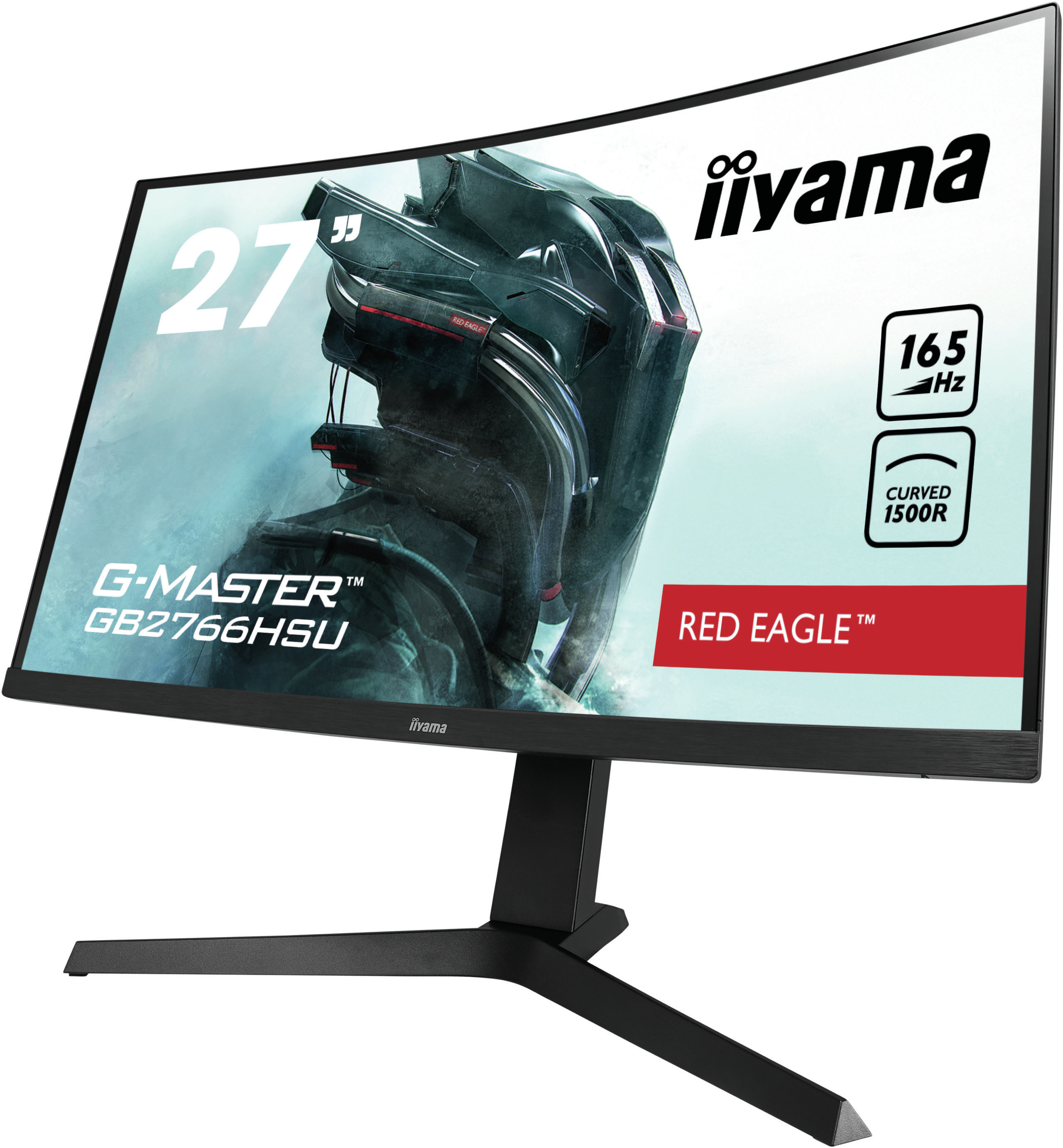 iiyama G-Master GB2766HSU-B1 Red Eagle Curved-Monitor 68.5cm (27") Full HD, VA, 1ms, HDMI, DP