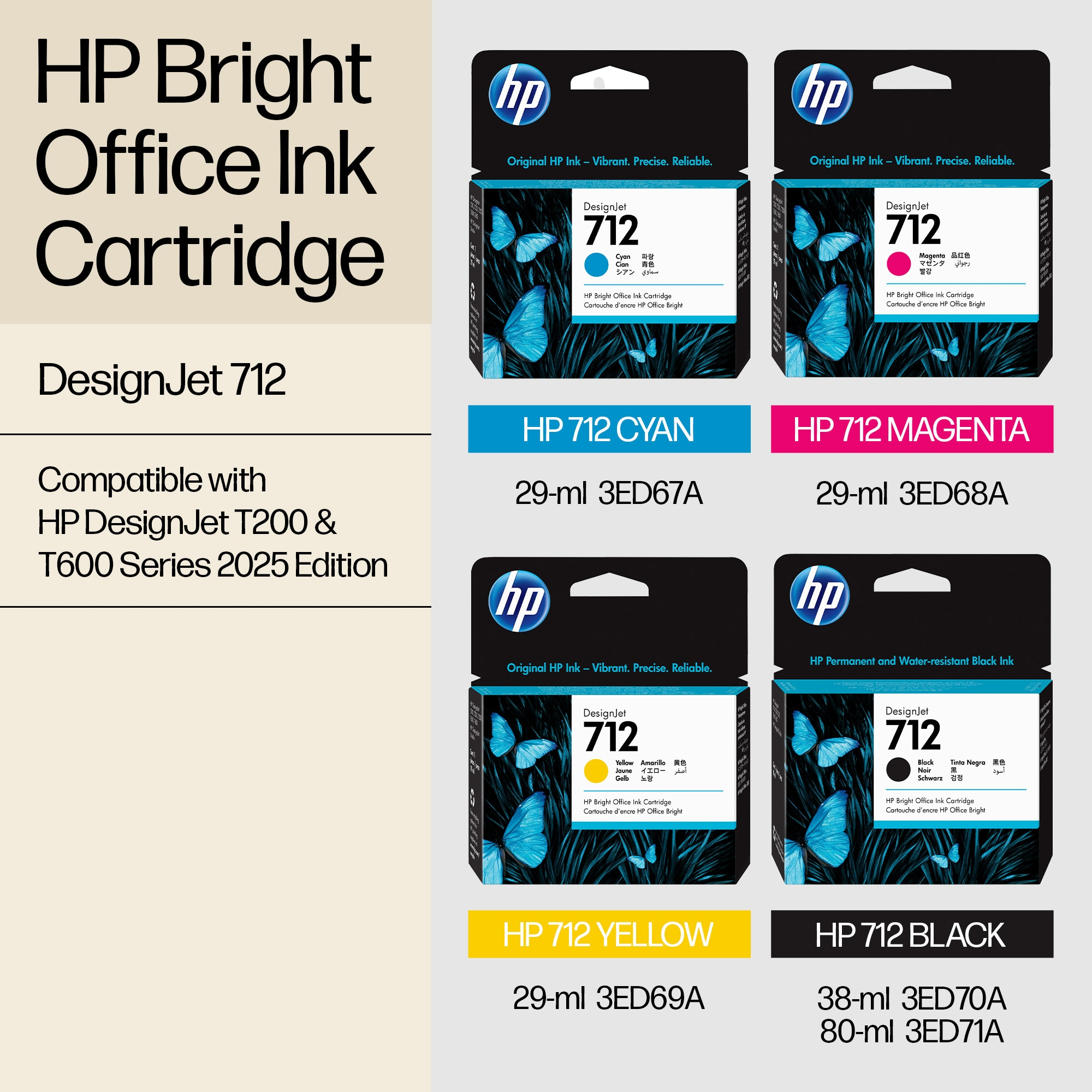 HP Designjet T650 36-Zoll-Drucker 2025 Edition, Thermal Inkjet, 2400 x 1200 DPI, HP-GL/2, HP-RTL, UR