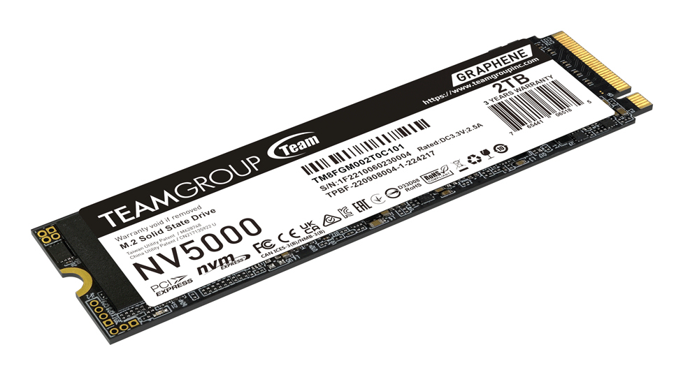 Team Group NV5000 - SSD - 2 TB - intern - M.2 2280 - PCIe 4.0 x4 (NVMe)