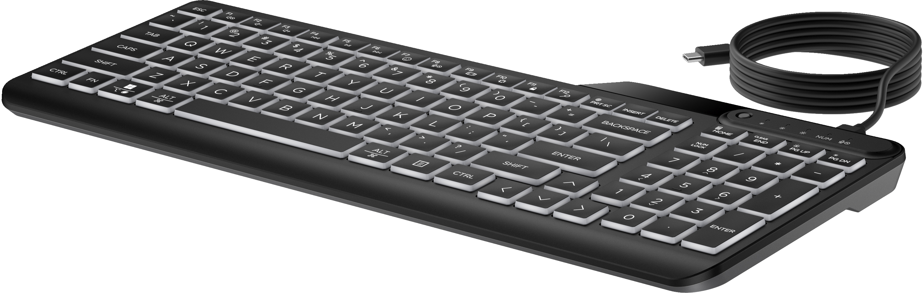 HP 400 - Tastatur - Multi-Device, kompakt, 2-Zonen-Layout