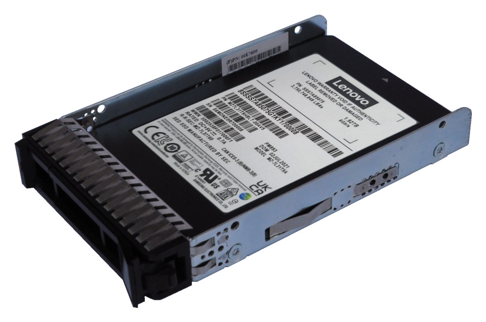 Lenovo Samsung PM893a - SSD - Read Intensive - verschlüsselt - 7.68 TB - Hot-Swap - 2.5" (6.4 cm)
