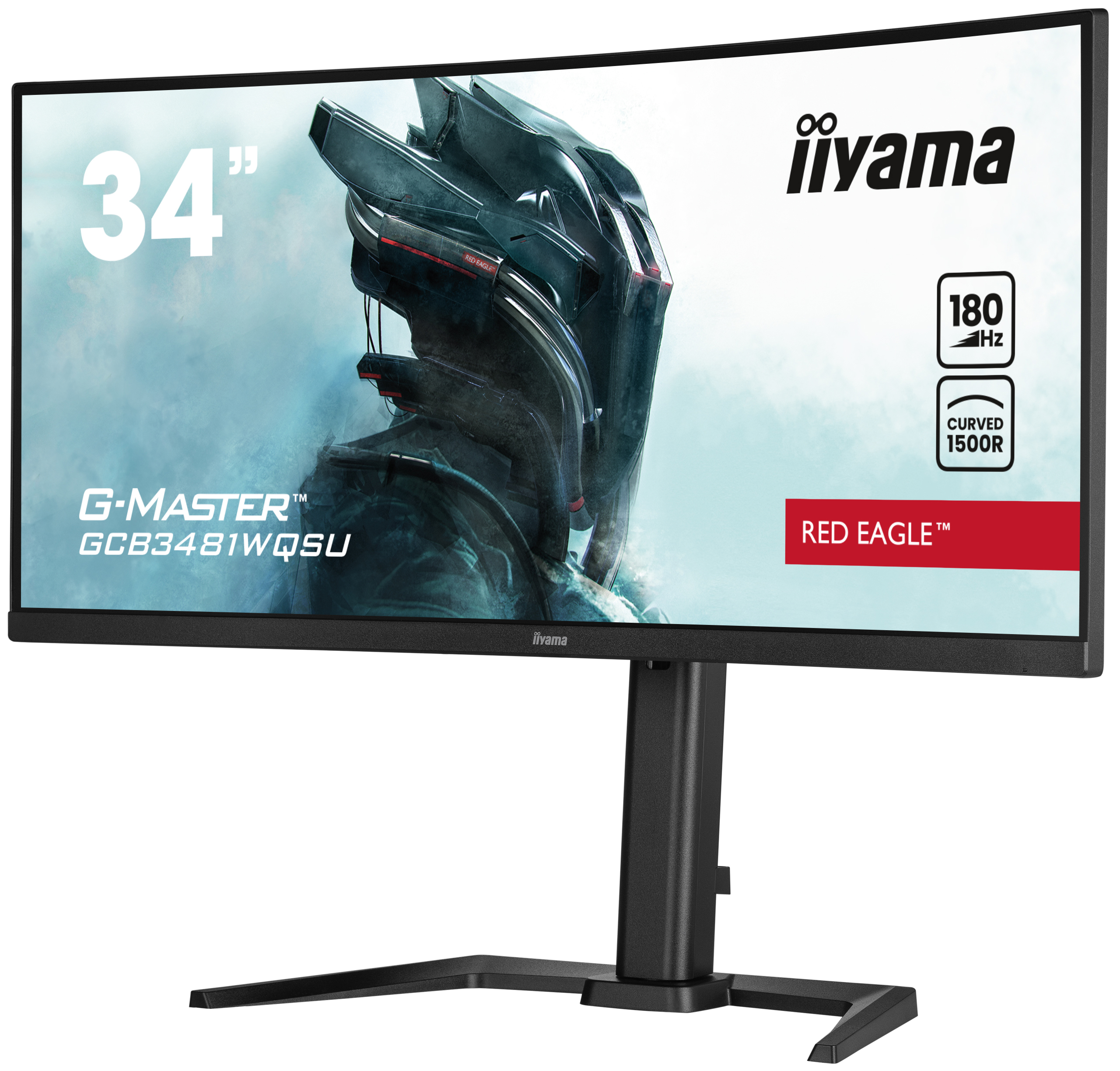 Iiyama G-MASTER Red Eagle GCB3481WQSU-B1 - LED-Monitor - Gaming - gebogen - 86.4 cm (34")