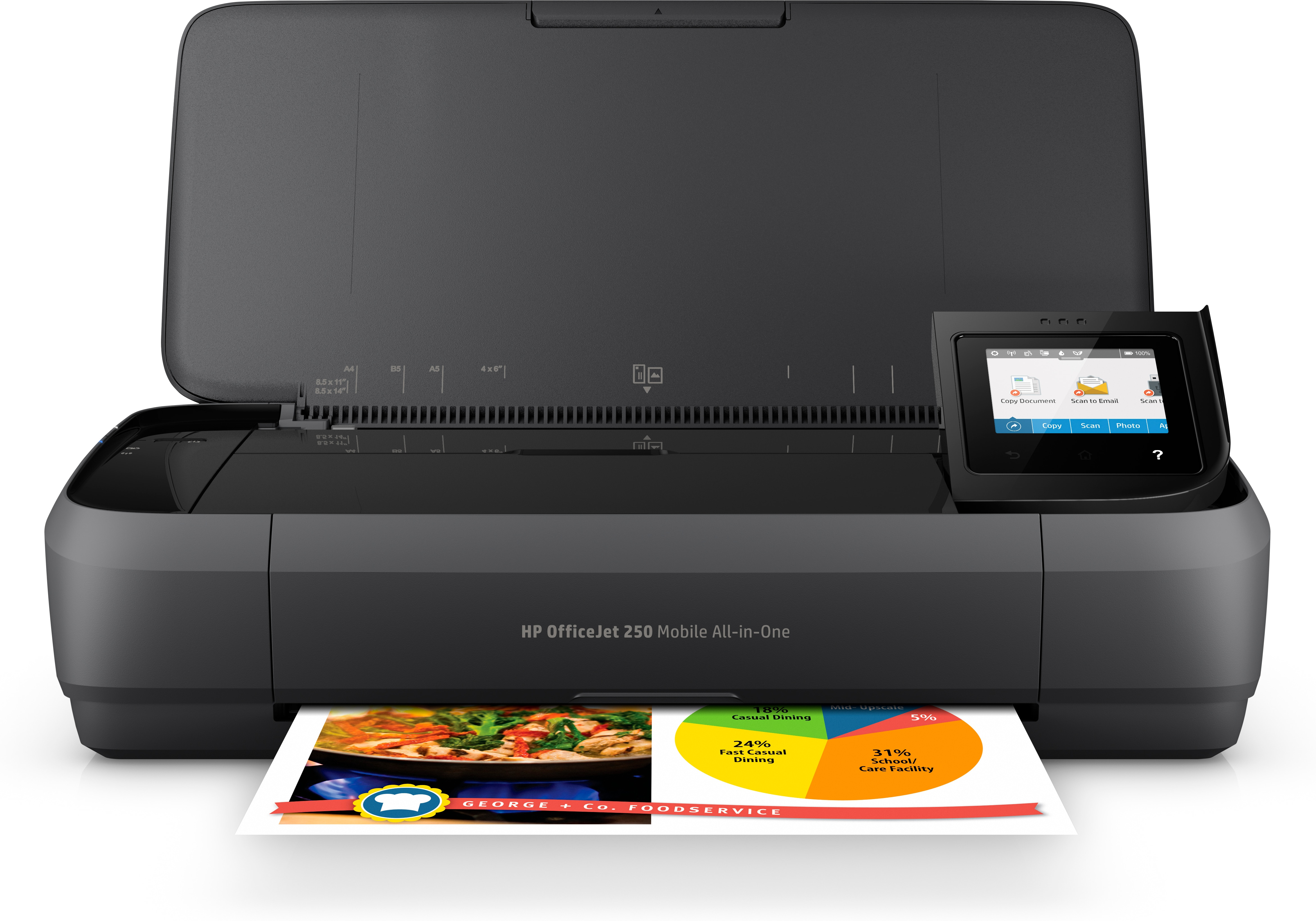 HP Officejet 250 Mobile All-in-One - Multifunktionsdrucker - Farbe - Tintenstrahl - Legal (216 x 356