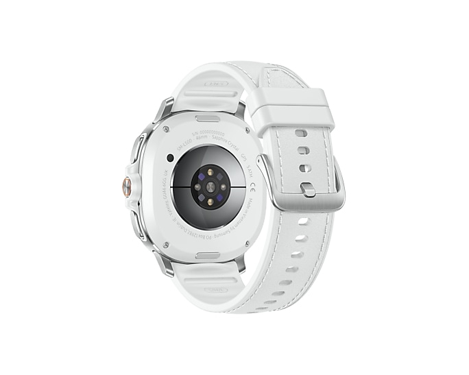 Samsung Galaxy Watch8 Classic - 46 mm - intelligente Uhr mit Hybridband - Hybrid-Eco-Leder - Bandgrö