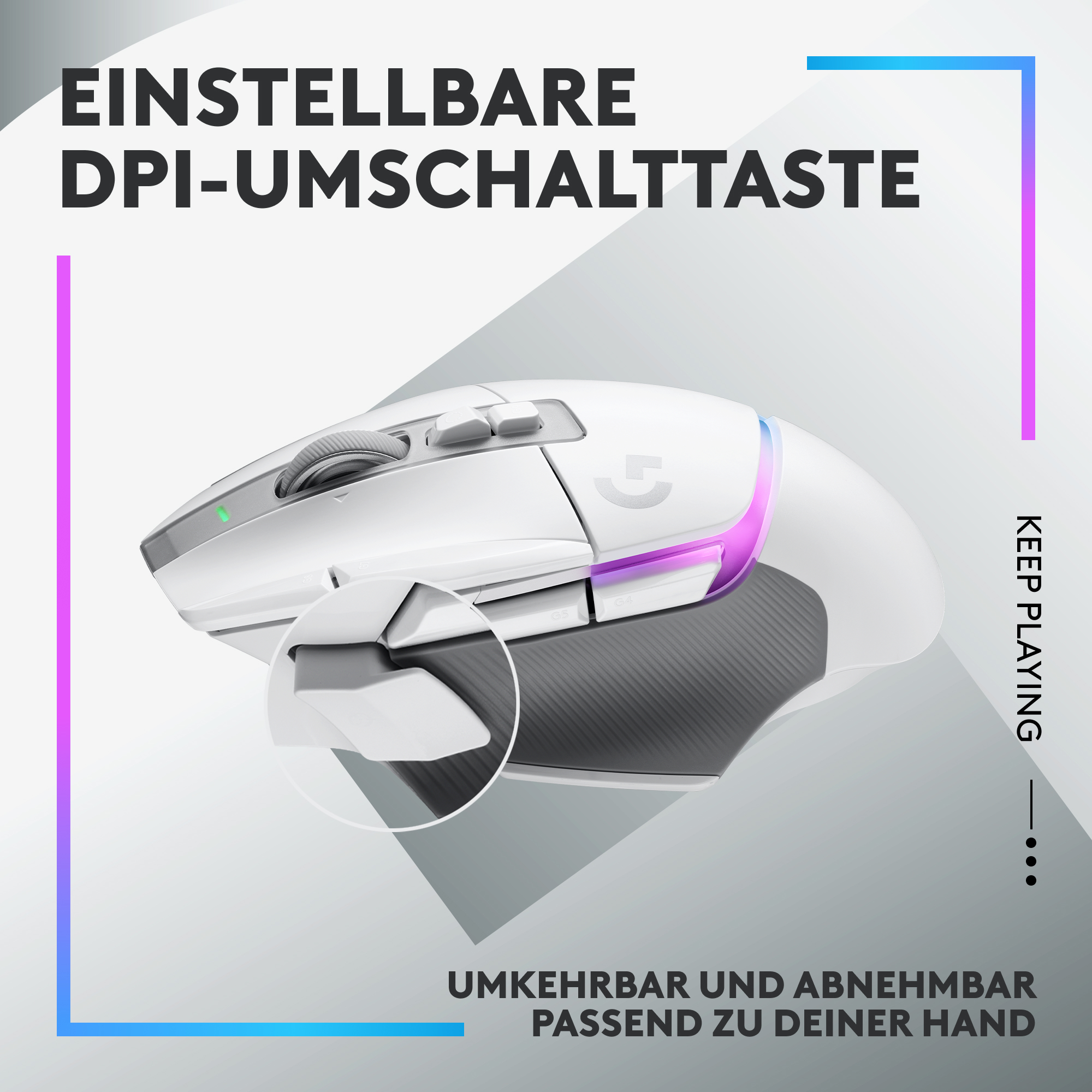 Logitech G G502 X PLUS - Maus - optisch - 11 Tasten