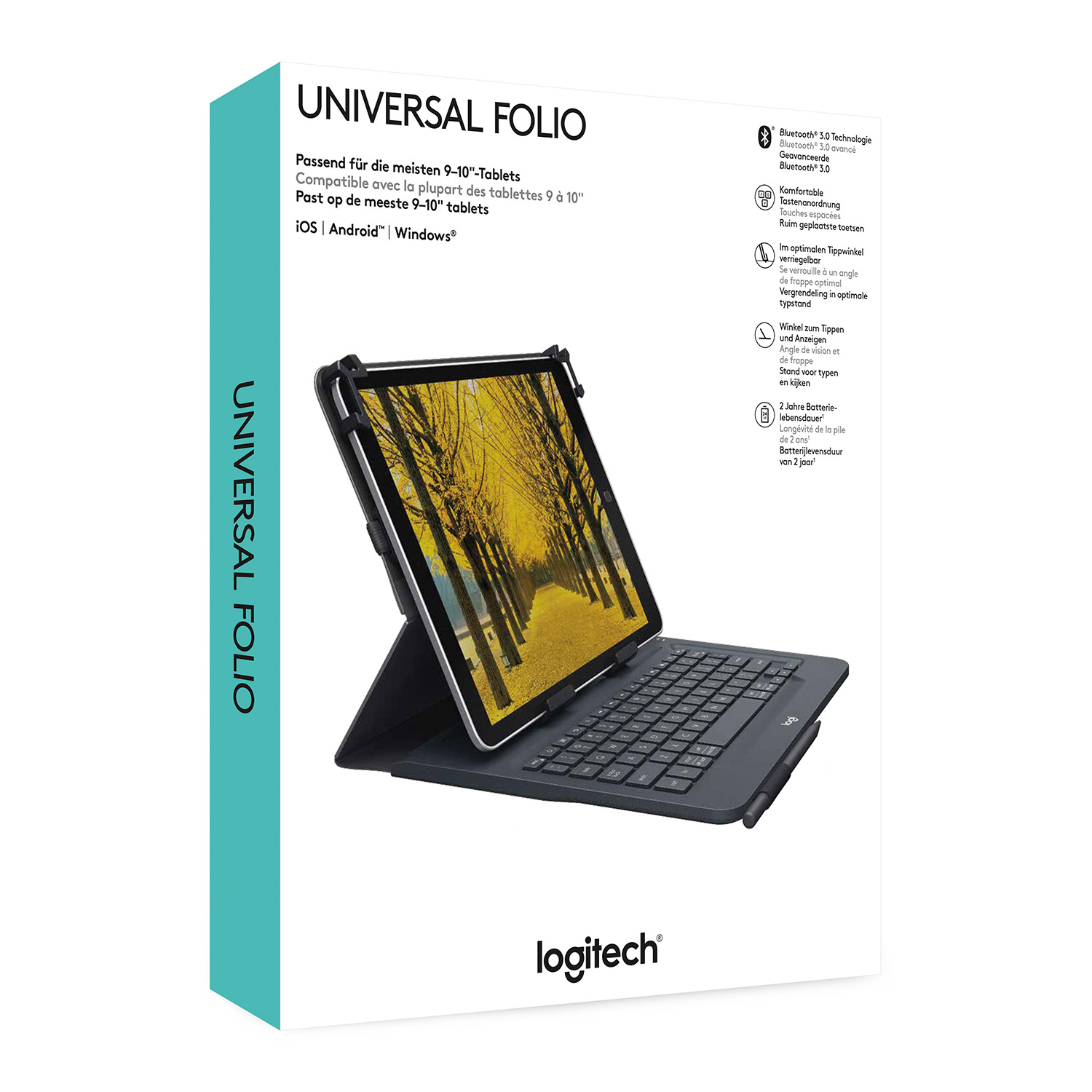 Logitech Universal - Tastatur und Foliohülle