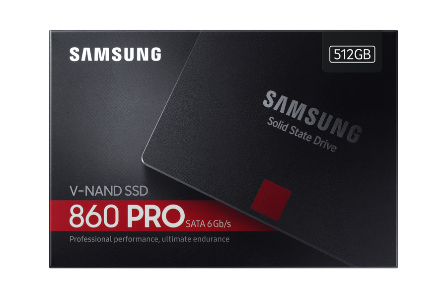 Samsung 860 PRO MZ-76P512B - SSD - verschlüsselt - 512 GB - intern - 2.5" (6.4 cm)
