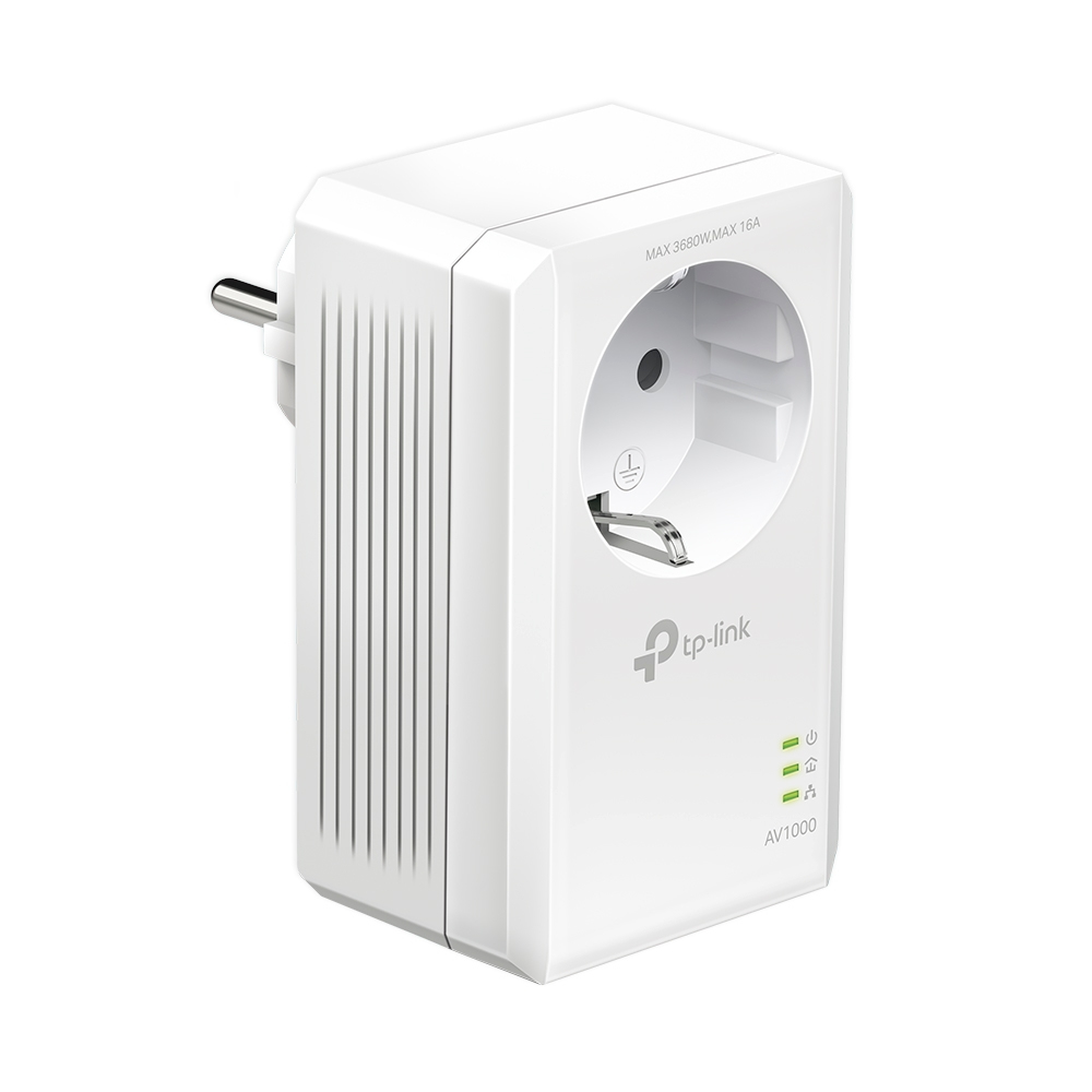TP-LINK AV1000-Gigabit-Powerline-Adapter KIT mit Steckdose, 1000 Mbit/s, IEEE 1901, IEEE 802.3, IEEE