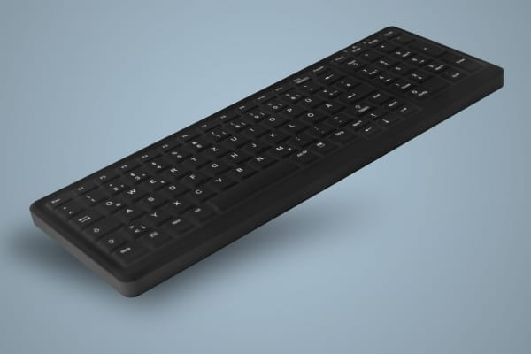 Cherry Active Key AK-C7000F, Volle Größe (100%), USB, Membran Key Switch, Schwarz
