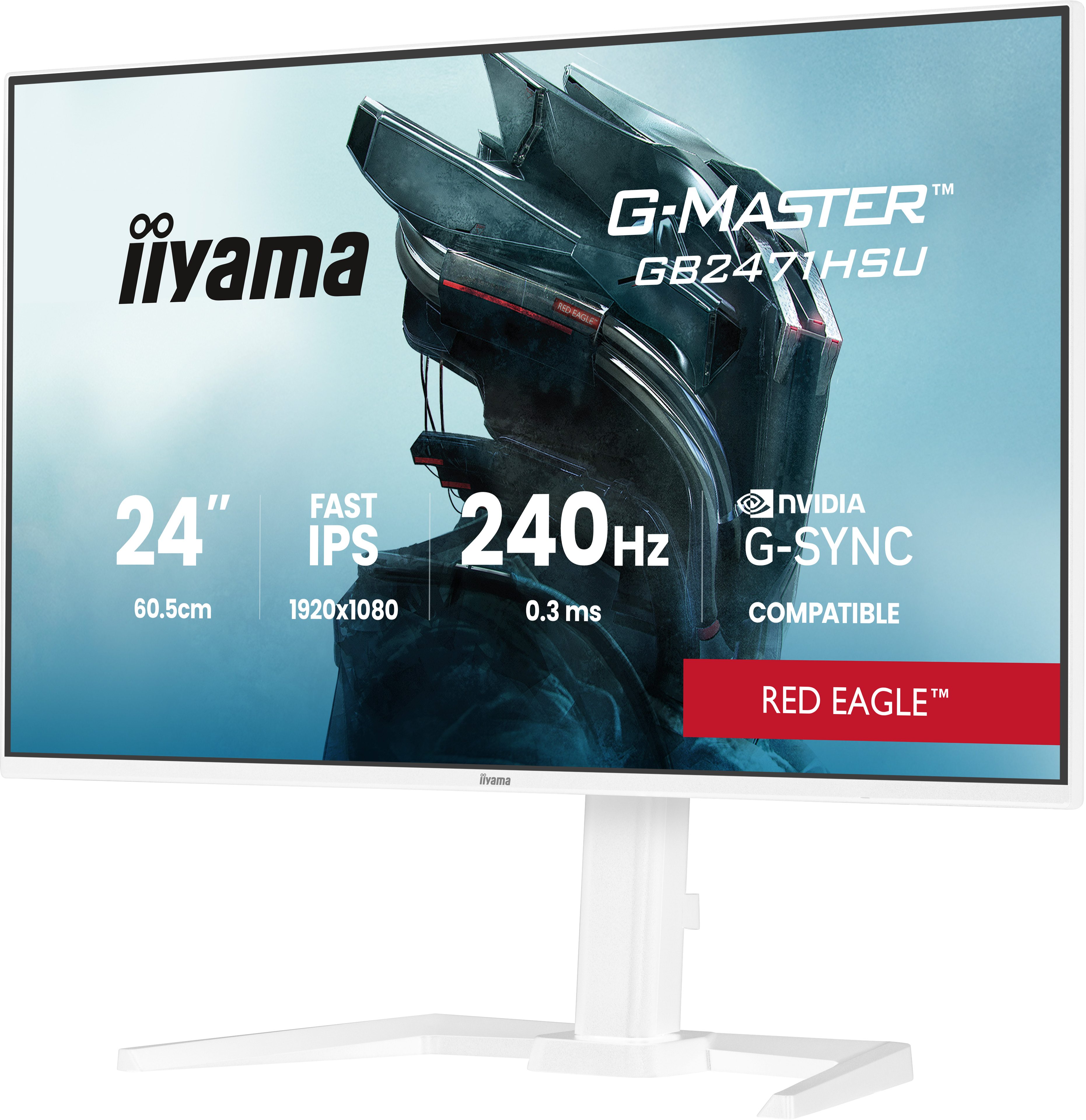 Iiyama G-MASTER Red Eagle GB2471HSU-W1 - LED-Monitor - Gaming - 61 cm (24")