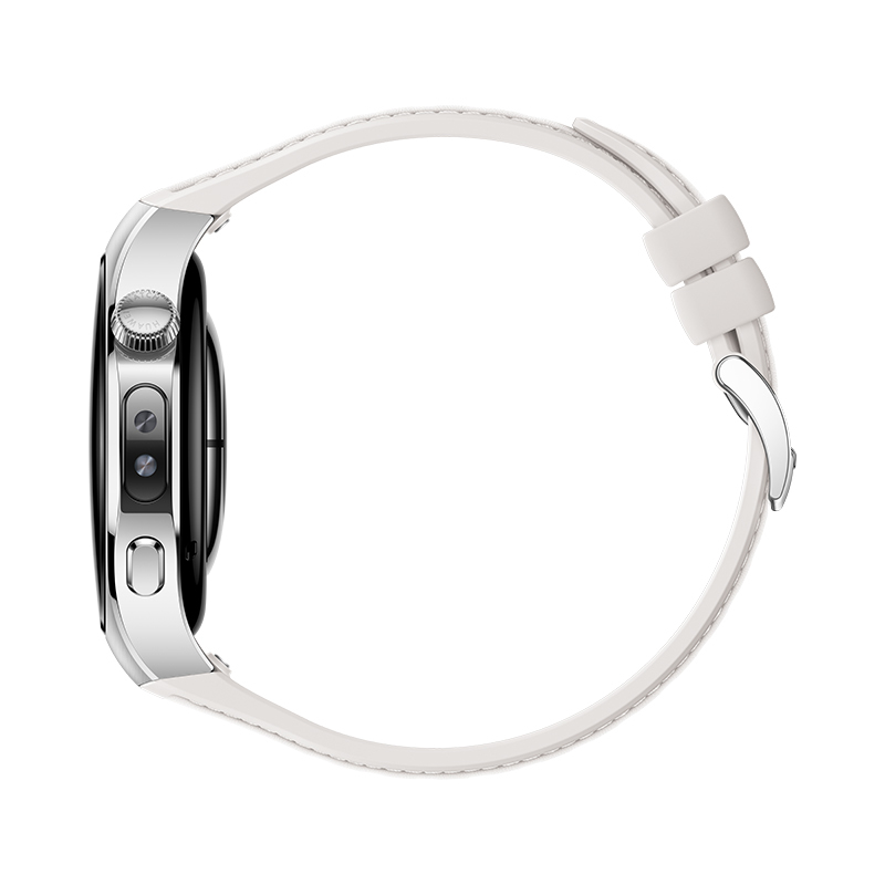 Huawei Watch 5 - 42 mm - Edelstahl 316L - intelligente Uhr mit Riemen - Verbundmaterial - weiß - Han