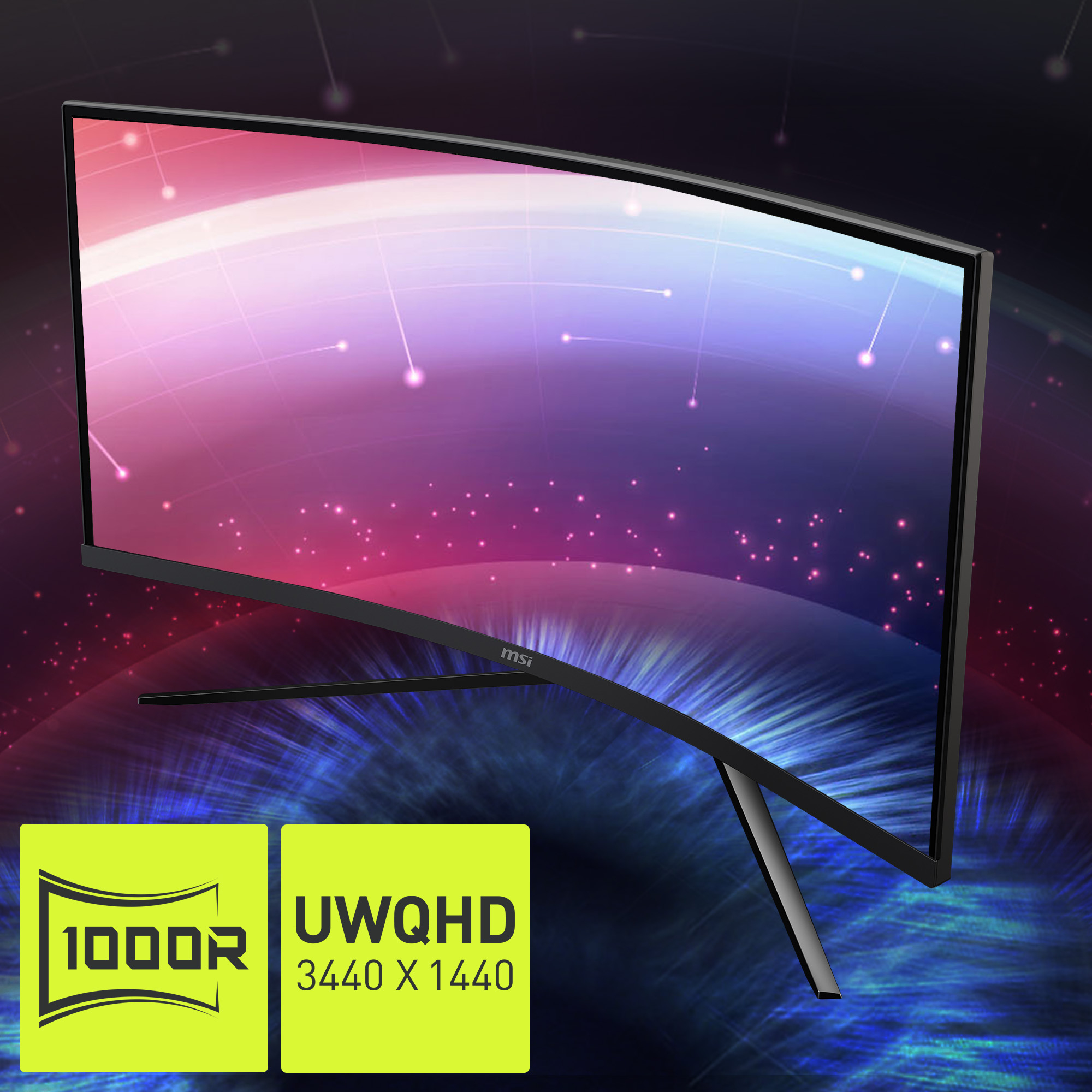 MSI MAG 345CQRDE curved, 34" UWQHD LED, 180Hz, 4ms, HDR, 1000R