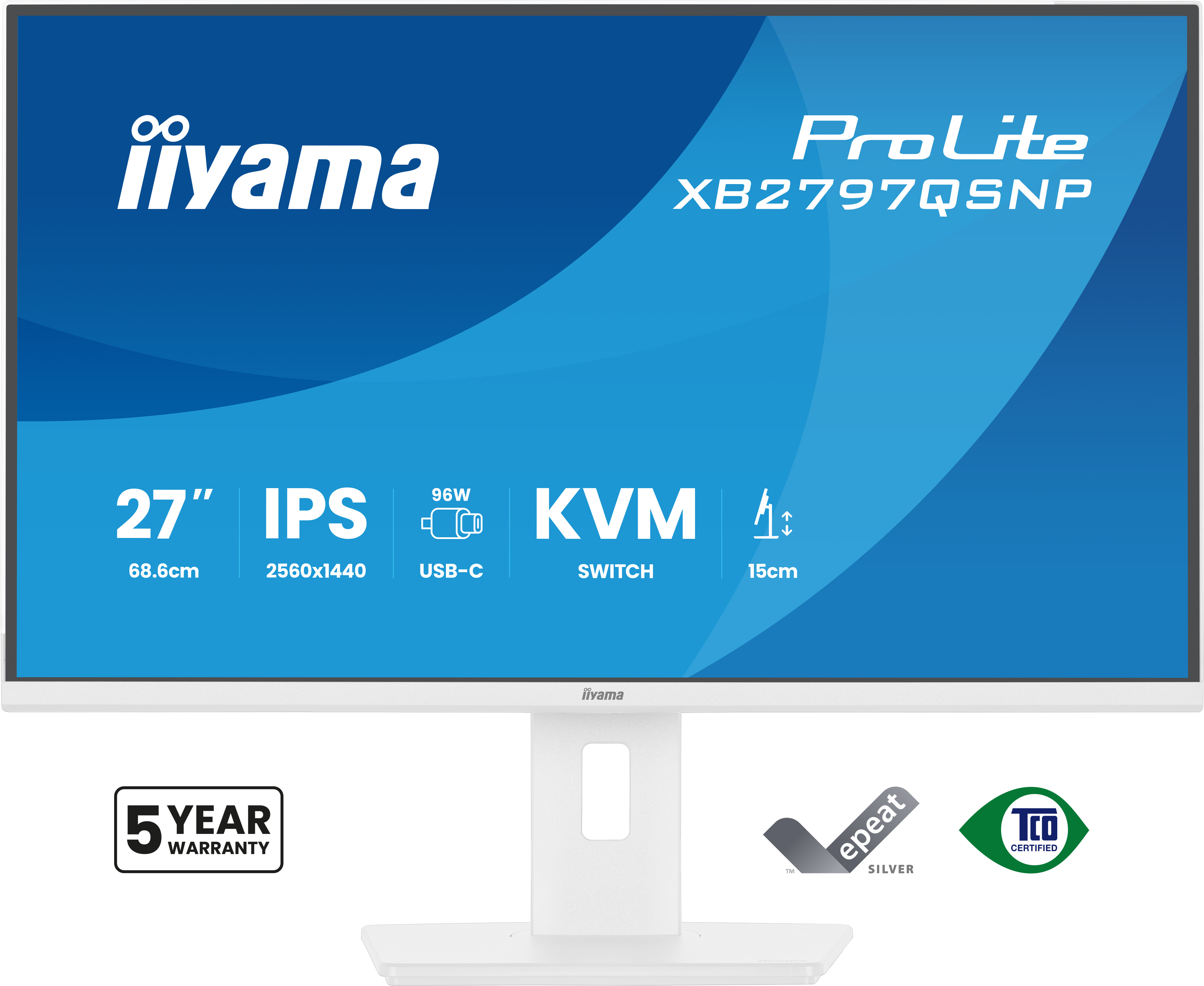 Iiyama ProLite XB2797QSNP-W1 - LCD-Monitor - 68.6 cm (27")