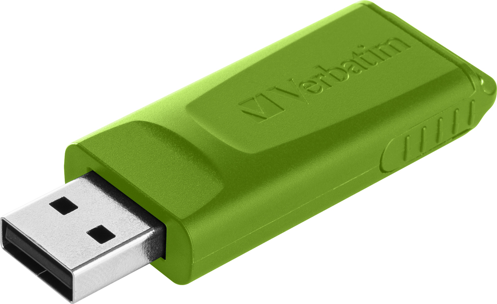 Verbatim Slider - USB-Flash-Laufwerk - 16 GB - USB 2.0 - Blau, Rot, grün (Packung mit 3)