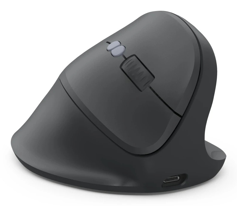 Hama EWM-600R - Vertikale Maus - Multi-Gerät - ergonomisch - Für Rechtshänder - optisch - 8 Tasten -