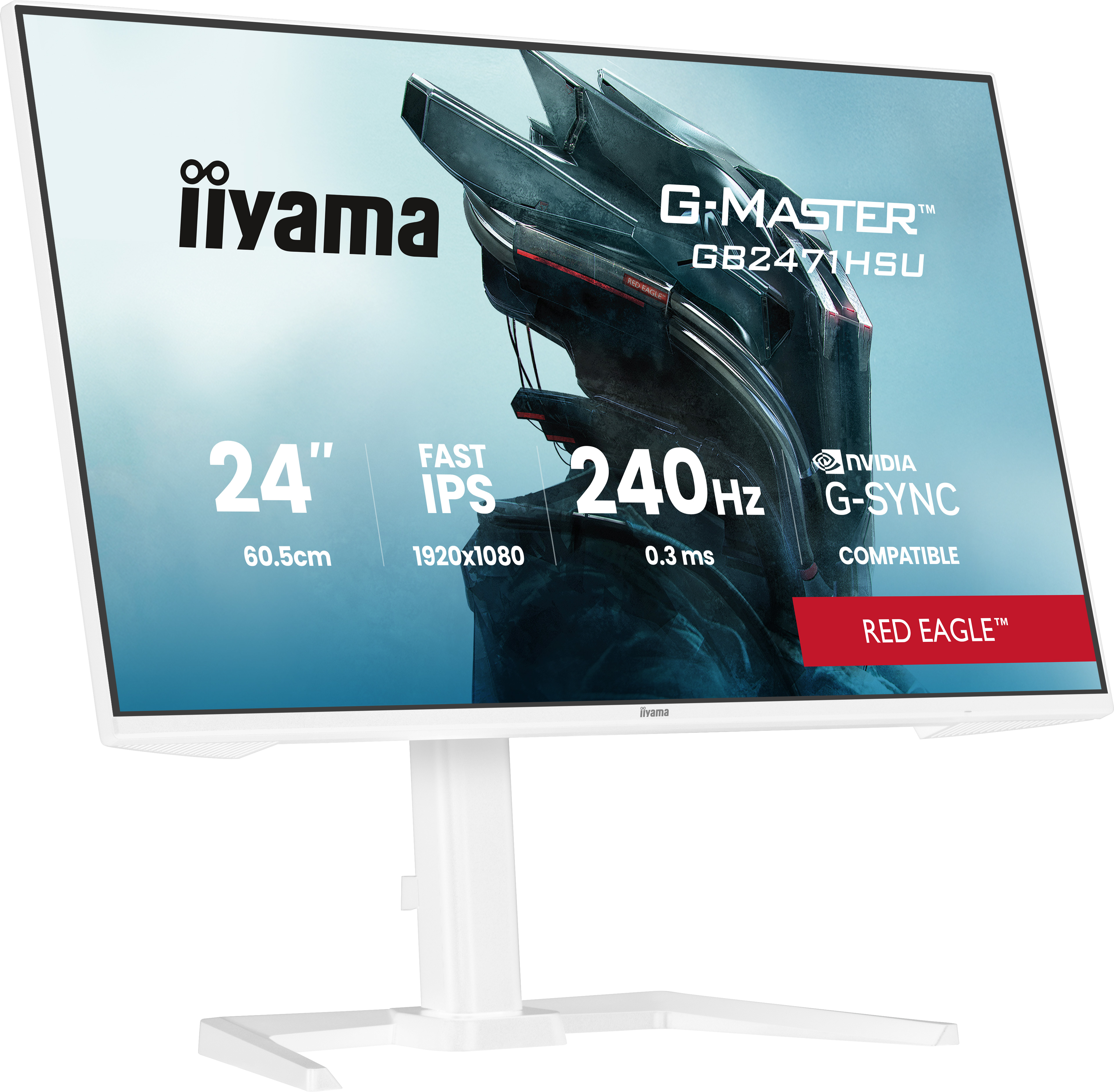Iiyama G-MASTER Red Eagle GB2471HSU-W1 - LED-Monitor - Gaming - 61 cm (24")