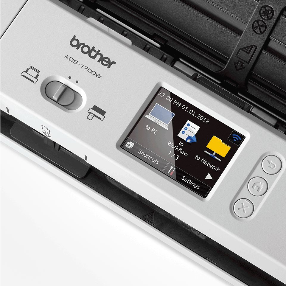 Brother ADS-1700W - Dokumentenscanner - Dual CIS - Duplex - A4 - 600 dpi x 600 dpi - bis zu 25 Seite