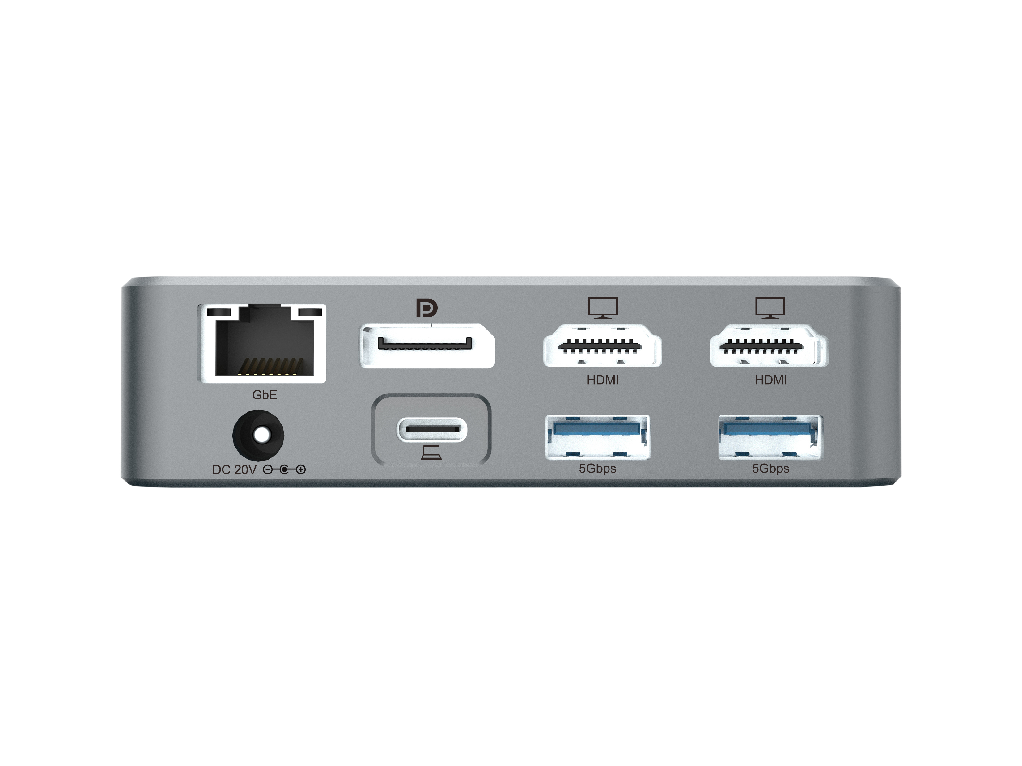 Conceptronic DONN25G 15-in-1 DisplayLink USB 3.2 Gen 2 Dockingstation, 4K60Hz Triple-Display, HDMI x