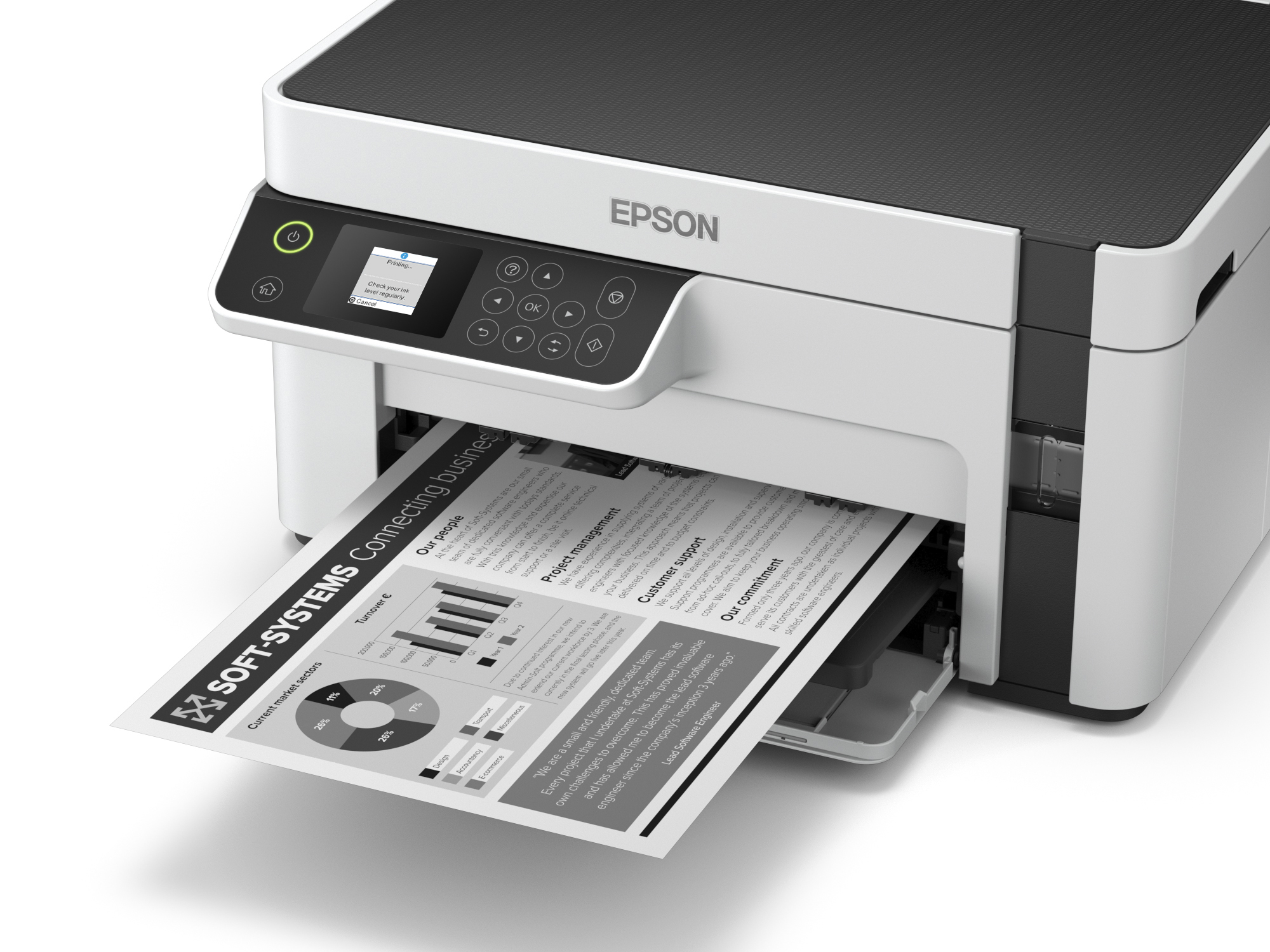 Epson EcoTank ET-M2120 - Multifunktionsdrucker - s/w - Tintenstrahl - A4/Legal (Medien)