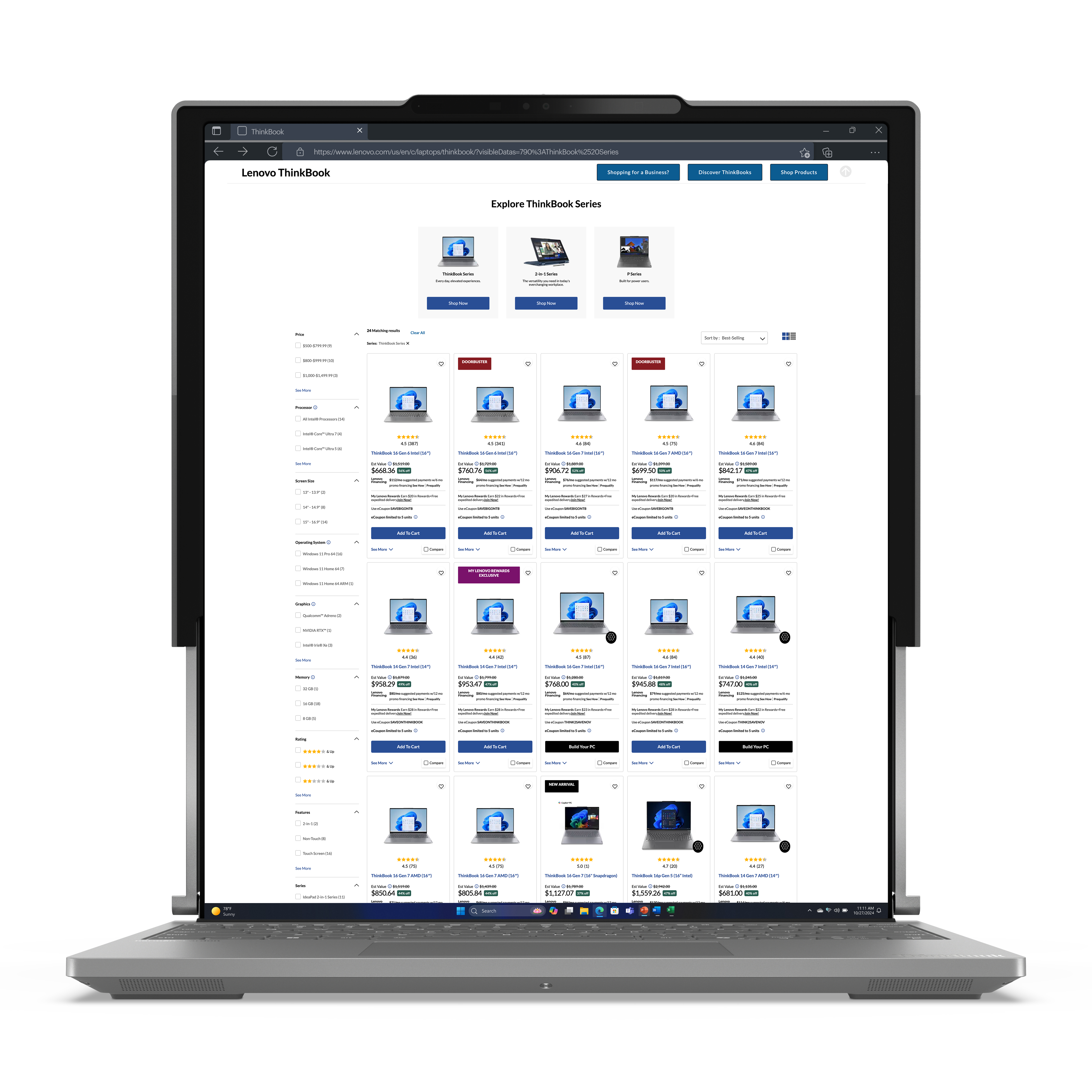 Lenovo ThinkBook Plus G6 Rollable - 14" bis 16,7", Core Ultra 7 258V, 32GB, 1TB SSD, Win11 Pro