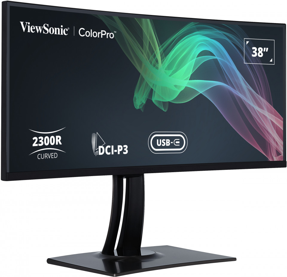 ViewSonic ColorPro VP3881a - LED-Monitor mit KVM-Switch - gebogen - 1 Anschlüsse - 96.5 cm (38")