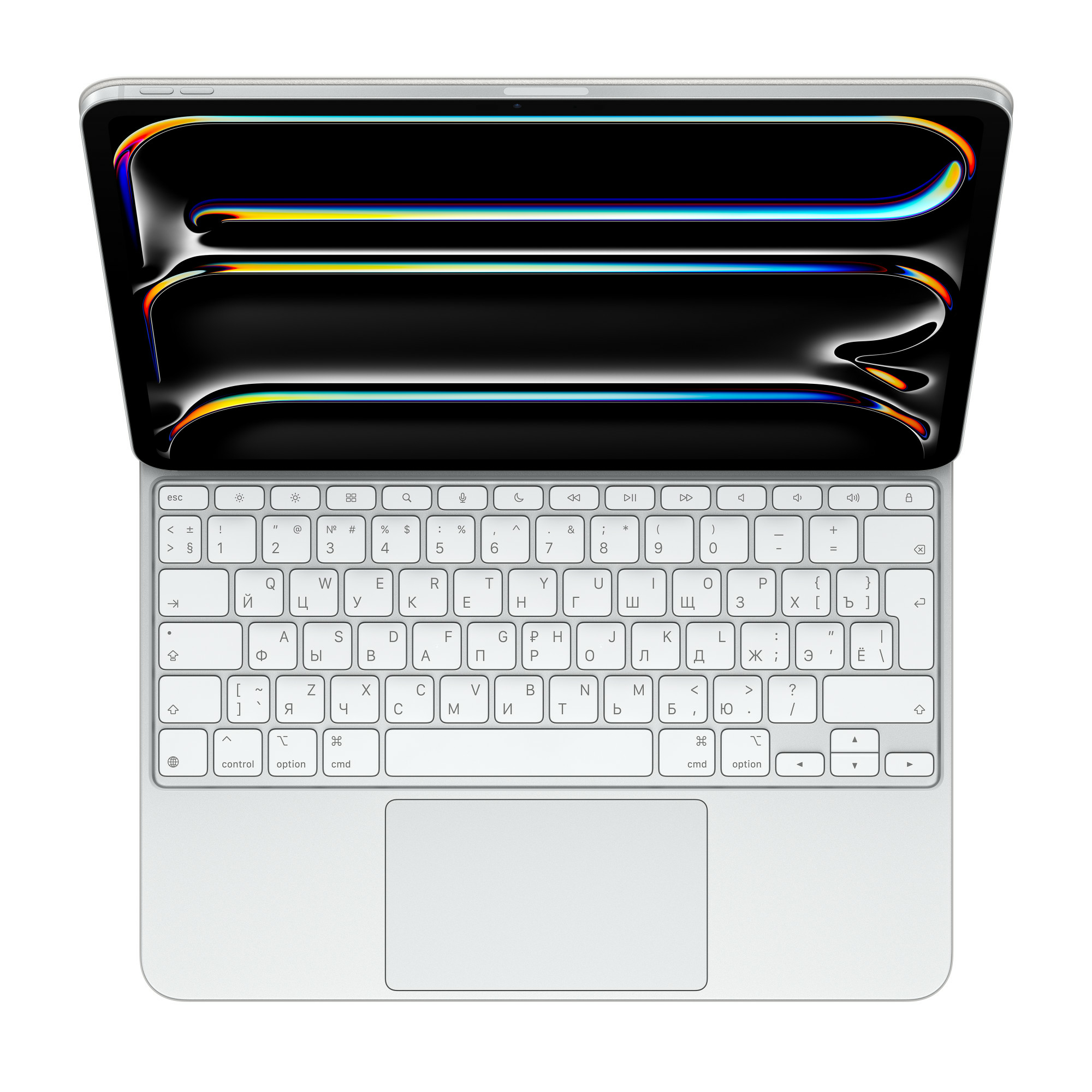 Apple Magic Keyboard - Tastatur und Foliohülle - mit Trackpad - hinterleuchtet - Apple Smart connect