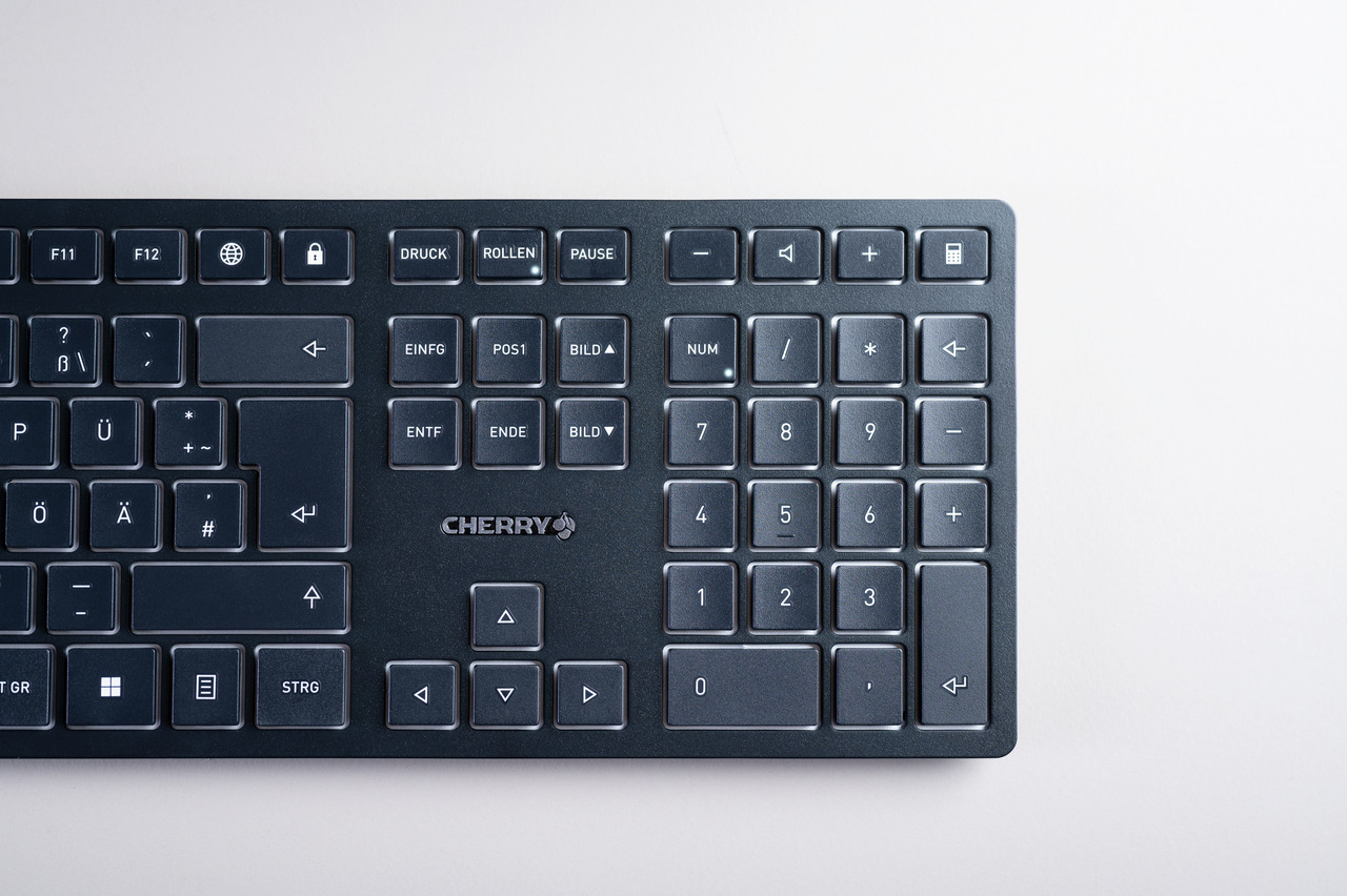 Cherry KW 9100 SLIM - Tastatur - kabellos - 2.4