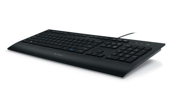 Logitech K280E Pro f/ Business, Volle Größe (100%), Kabelgebunden, USB, QWERTZ, Schwarz