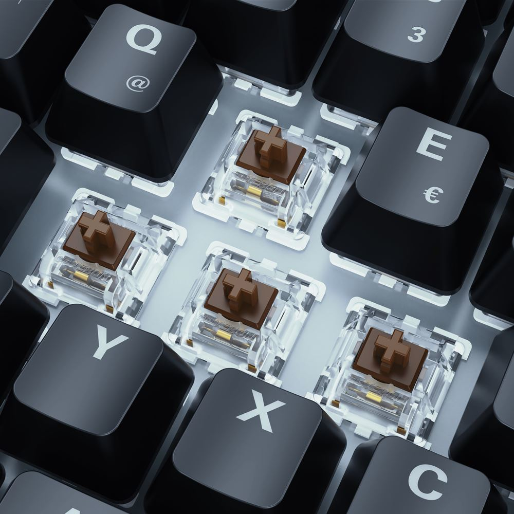 Sharkoon SKILLER SGK50 S3 - Tastatur - 75% - Hintergrundbeleuchtung - USB - QWERTZ - Deutsch - Taste