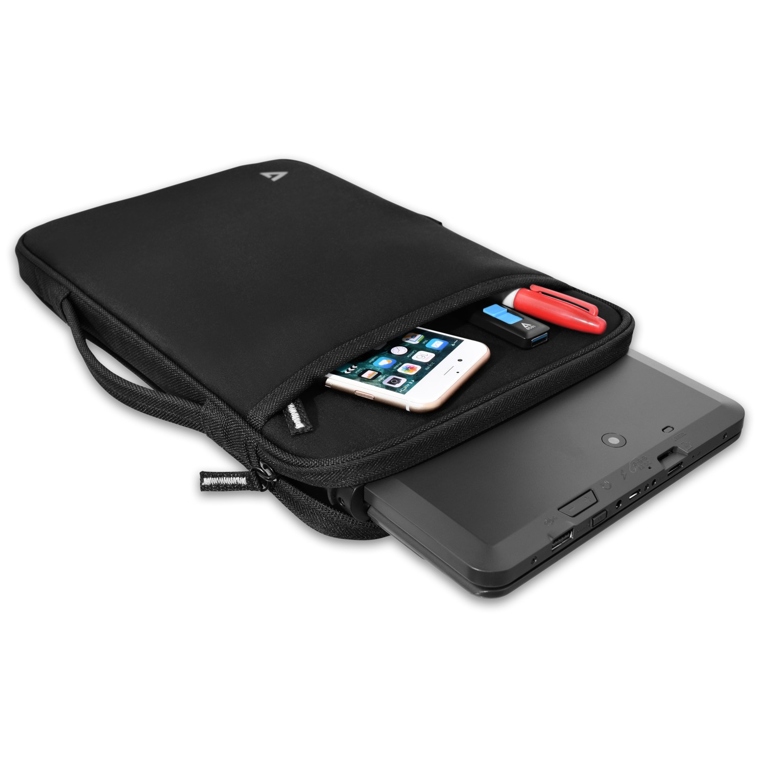 V7 Notebook-Hülle - 31 cm (12.2") - Schwarz