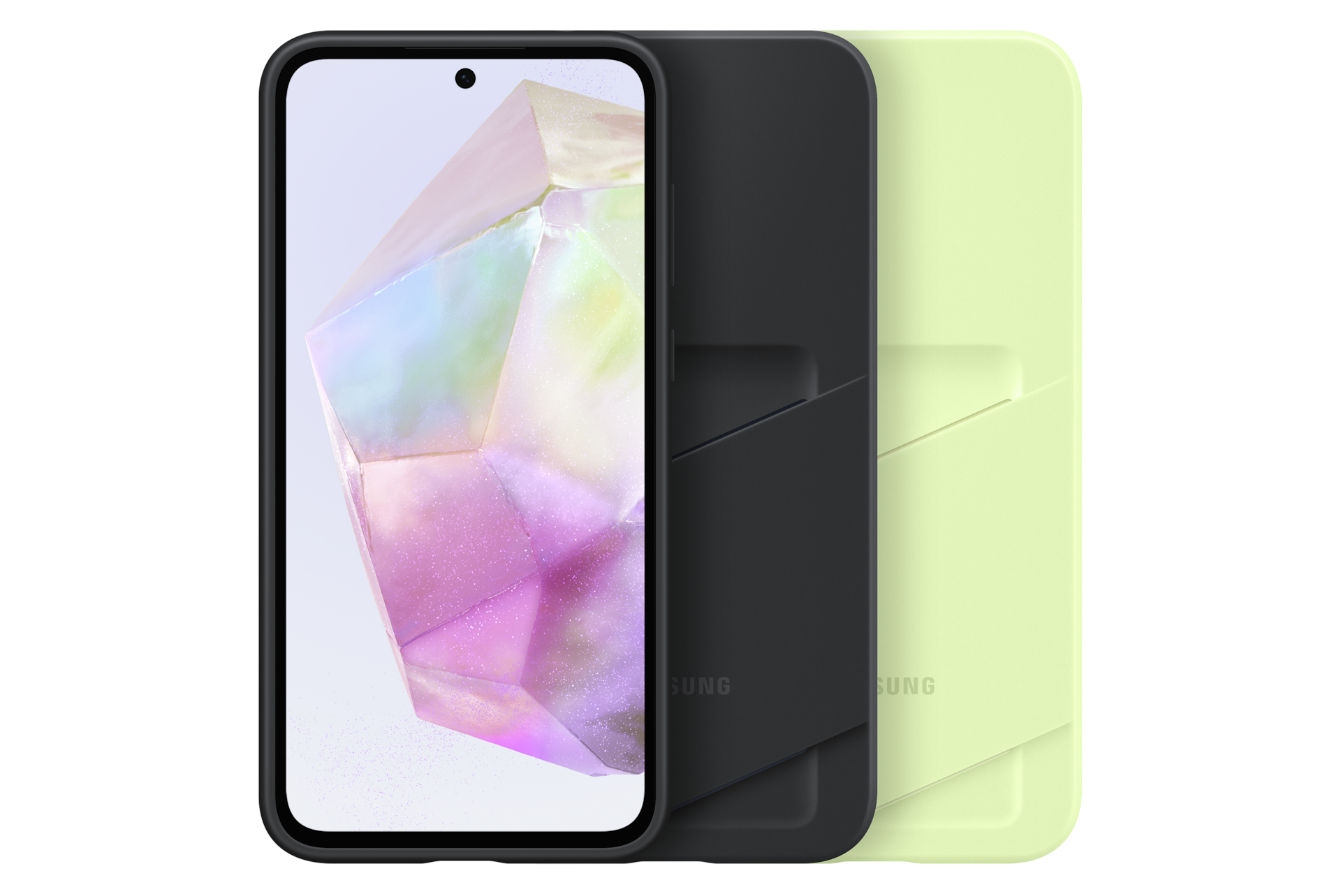 Samsung Galaxy A35 5G Card Slot Case EF-OA356, Cover, Samsung, Galaxy A35 5G, 16,8 cm (6.6"), Schwar
