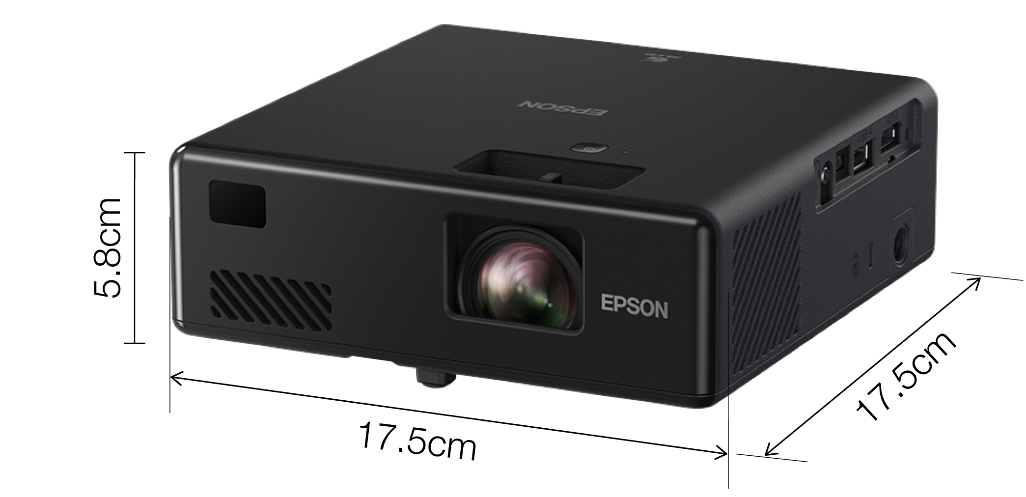 Epson EF-11 - 3-LCD-Projektor - tragbar - 1000 lm (weiß)