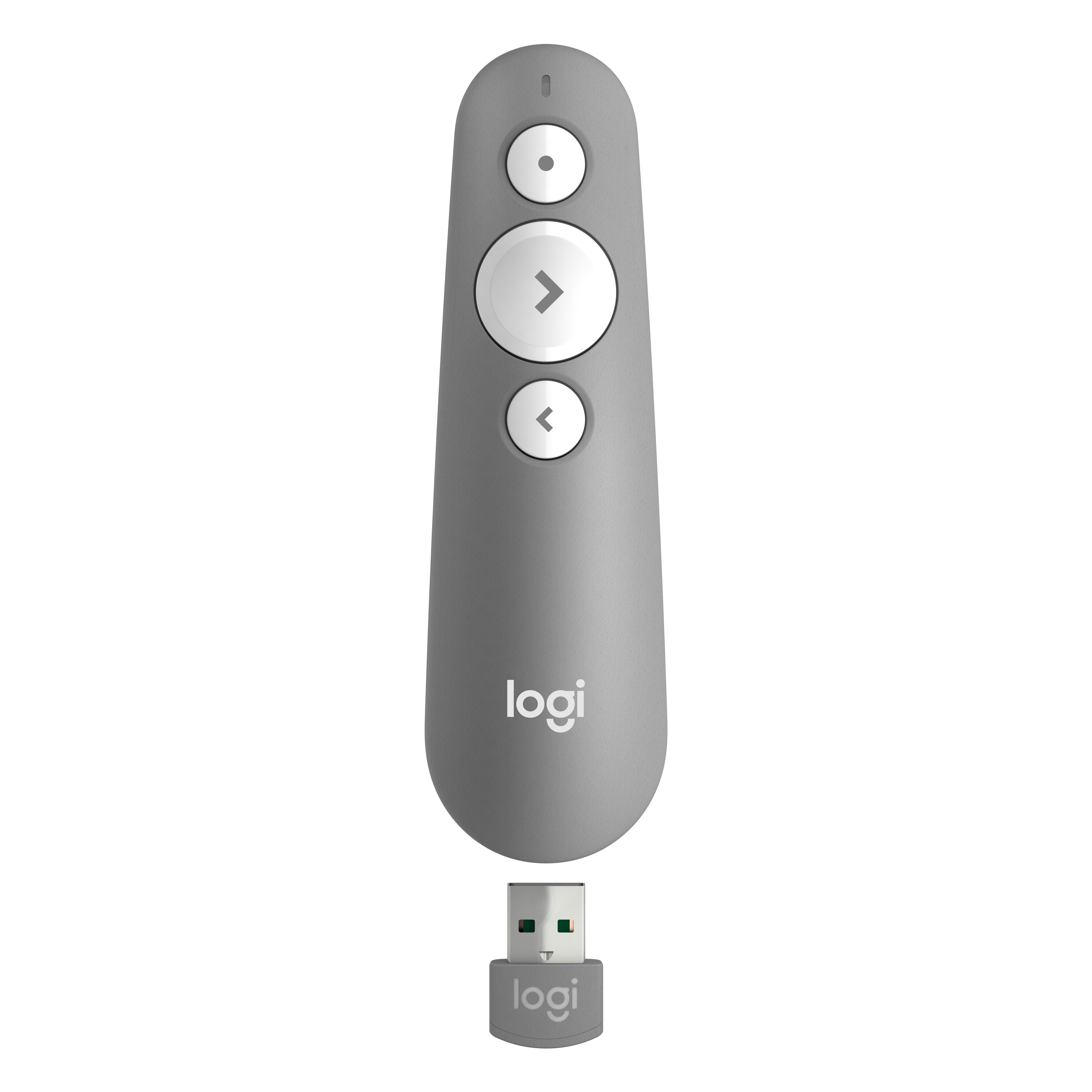 Logitech R500 Laser Presentation Remote, Bluetooth/RF, USB, 20 m, Grau