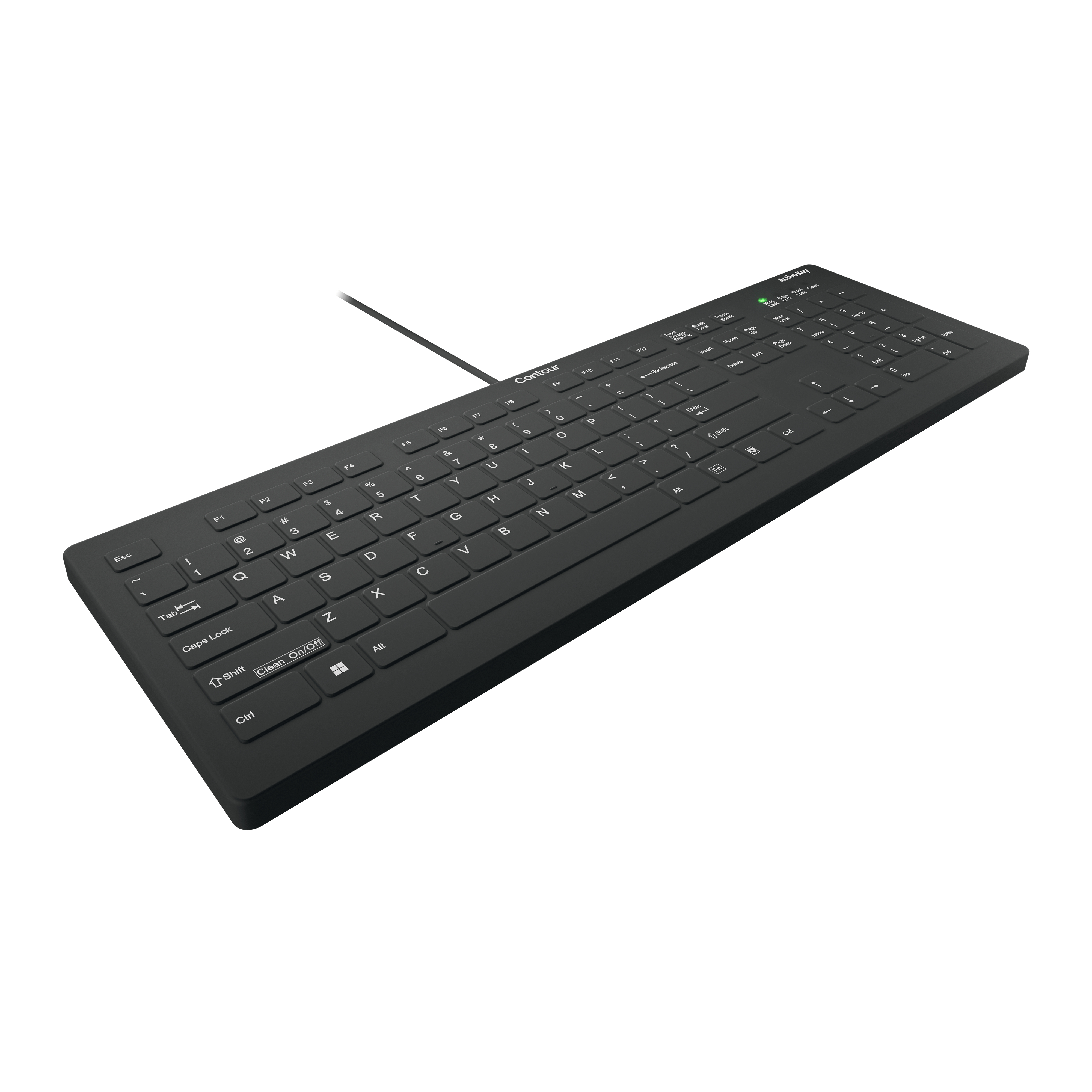 Cherry Contour Active Key QuickClean AK-C8112 - Tastatur