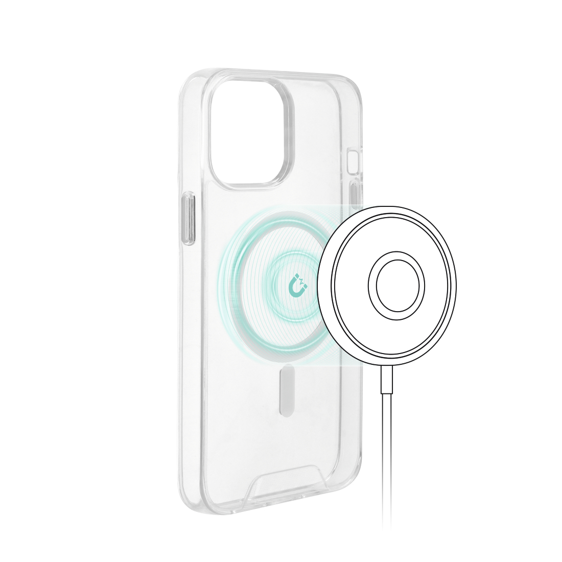 Hama MagCase Safety, Cover, Apple, iPhone 12/12 Pro, 15,5 cm (6.1 Zoll), Transparent