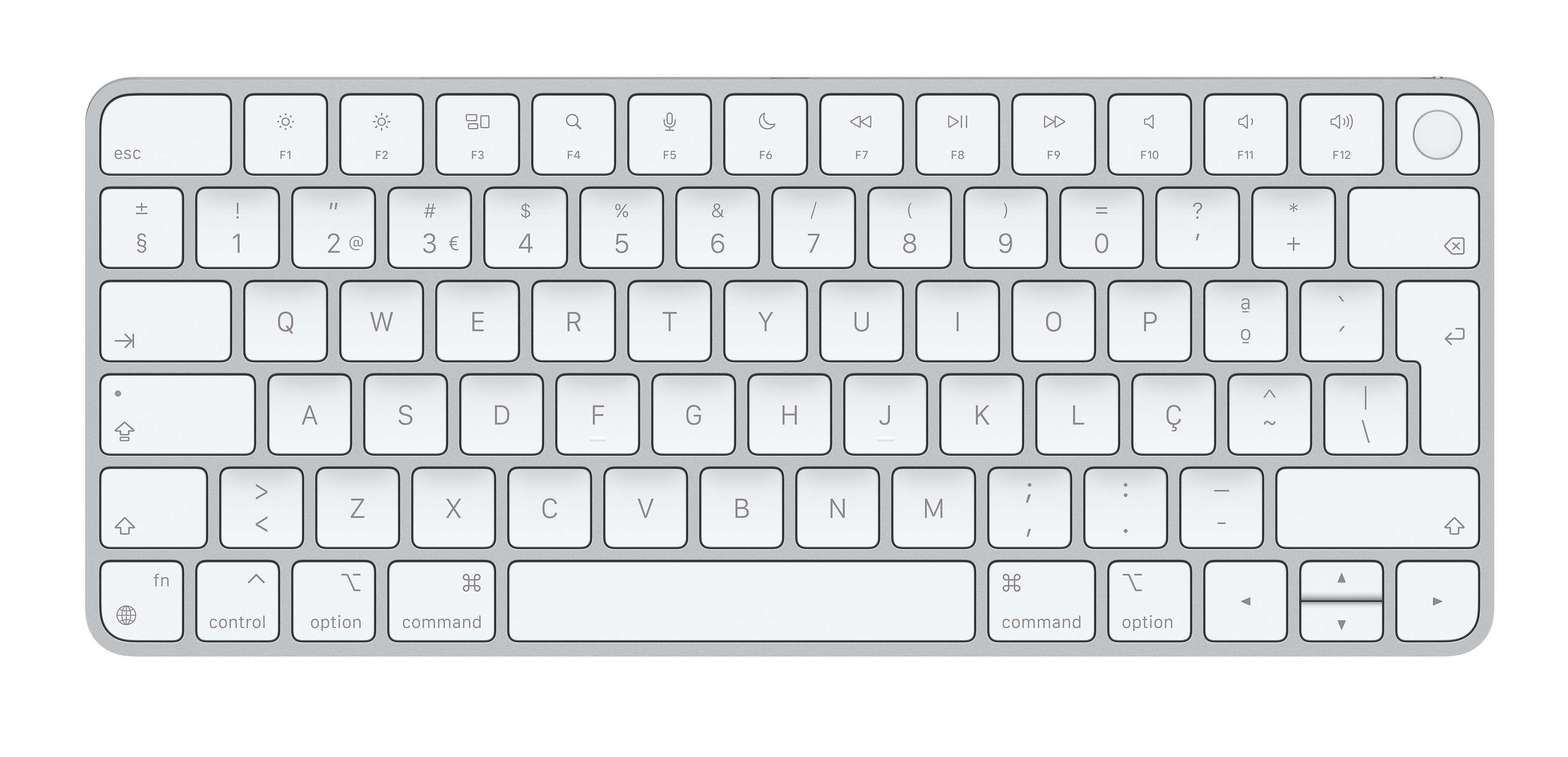 Apple Magic Keyboard, Mini, Kabellos, Bluetooth, QWERTY, Weiß