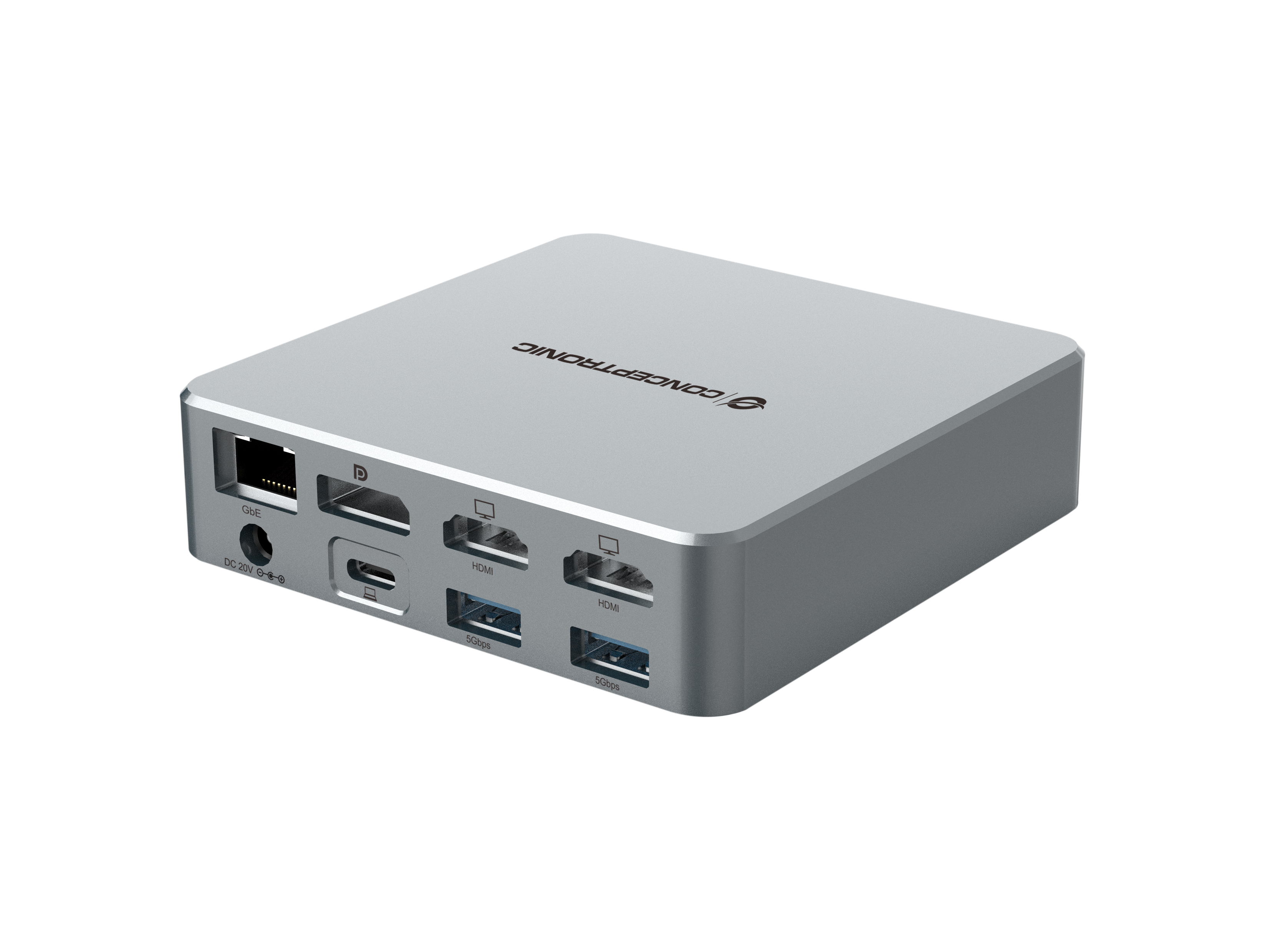 Conceptronic DONN25G 15-in-1 DisplayLink USB 3.2 Gen 2 Dockingstation, 4K60Hz Triple-Display, HDMI x