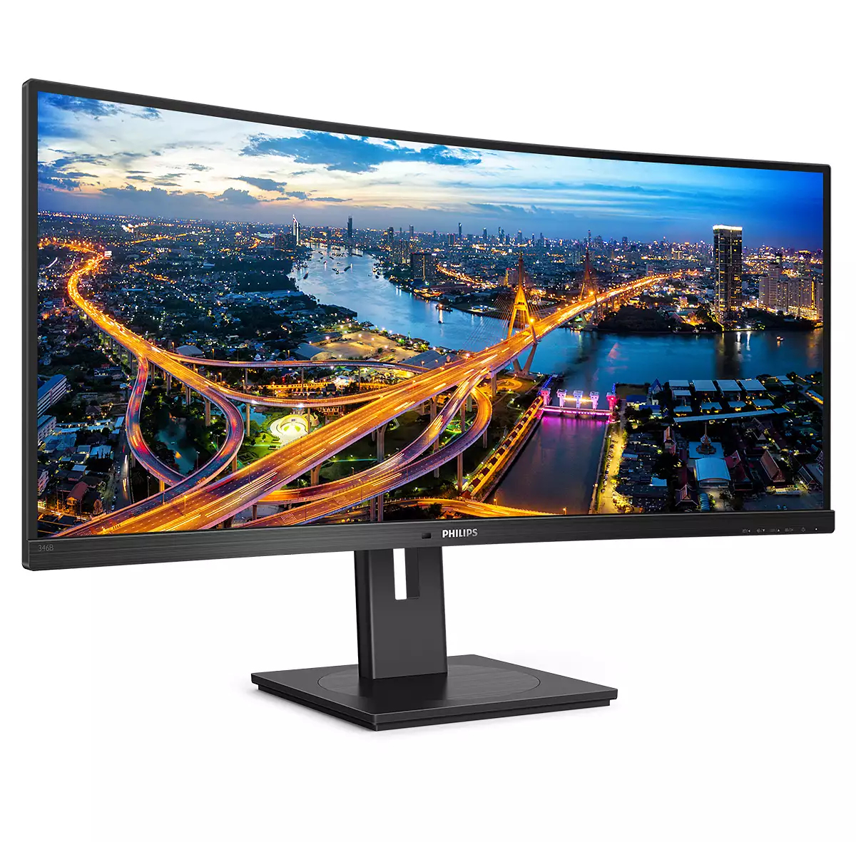B-WARE - Philips B Line 346B1C Curved-Monitor 86.4cm (34"), UWQHD, VA, 5ms, HDMI, Displayport