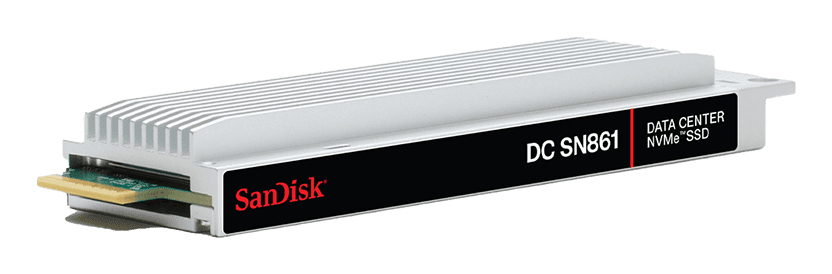 WD SanDisk DC SN861 - SSD - Enterprise - verschlüsselt - 7.68 TB - intern - E1.S 15mm (E1.S 15mm)
