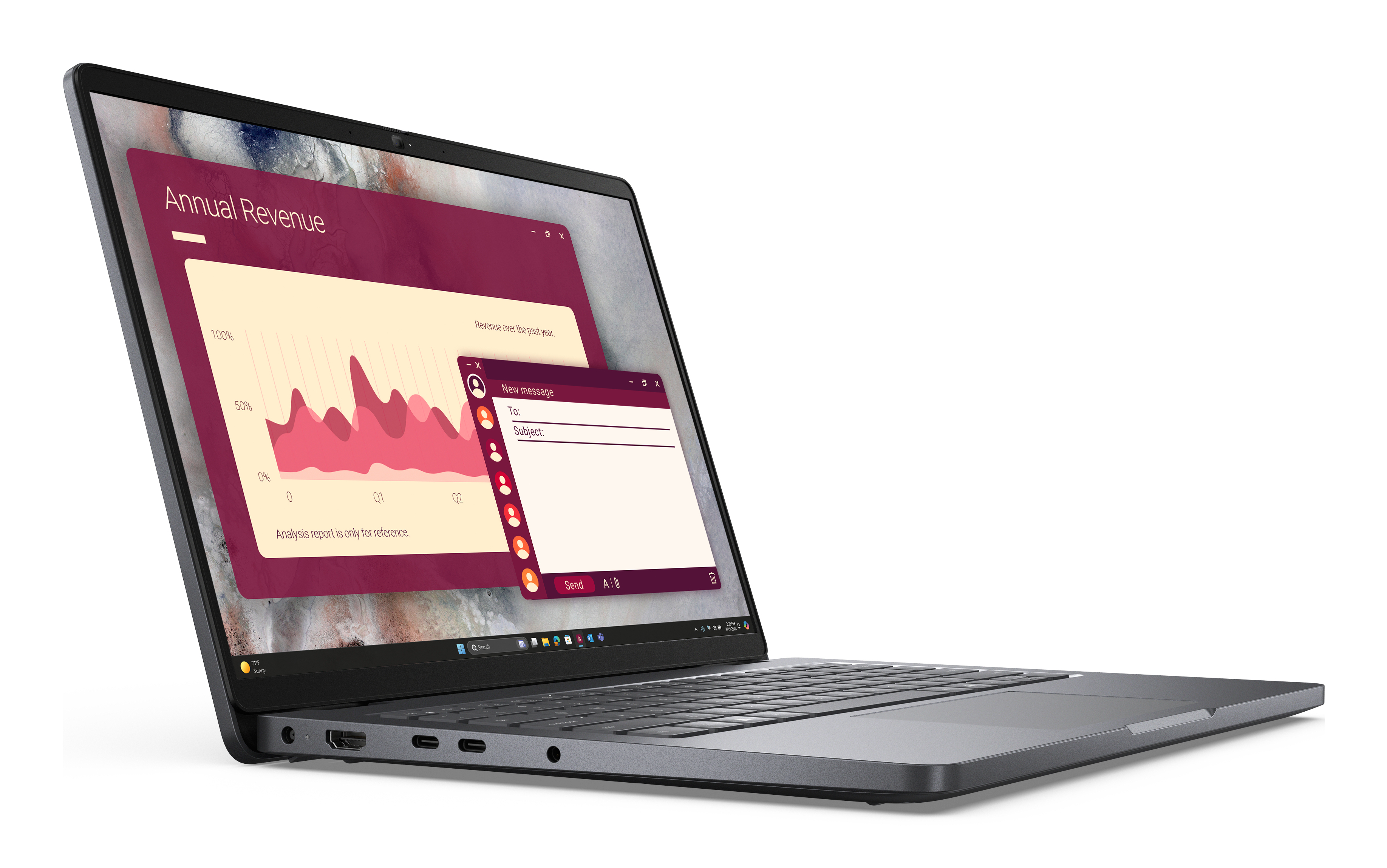 Dell Pro 14 PC14250, 14" WUXGA, Core 5 120U, 16GB RAM, 512GB SSD, Win11 Pro, ohne NT