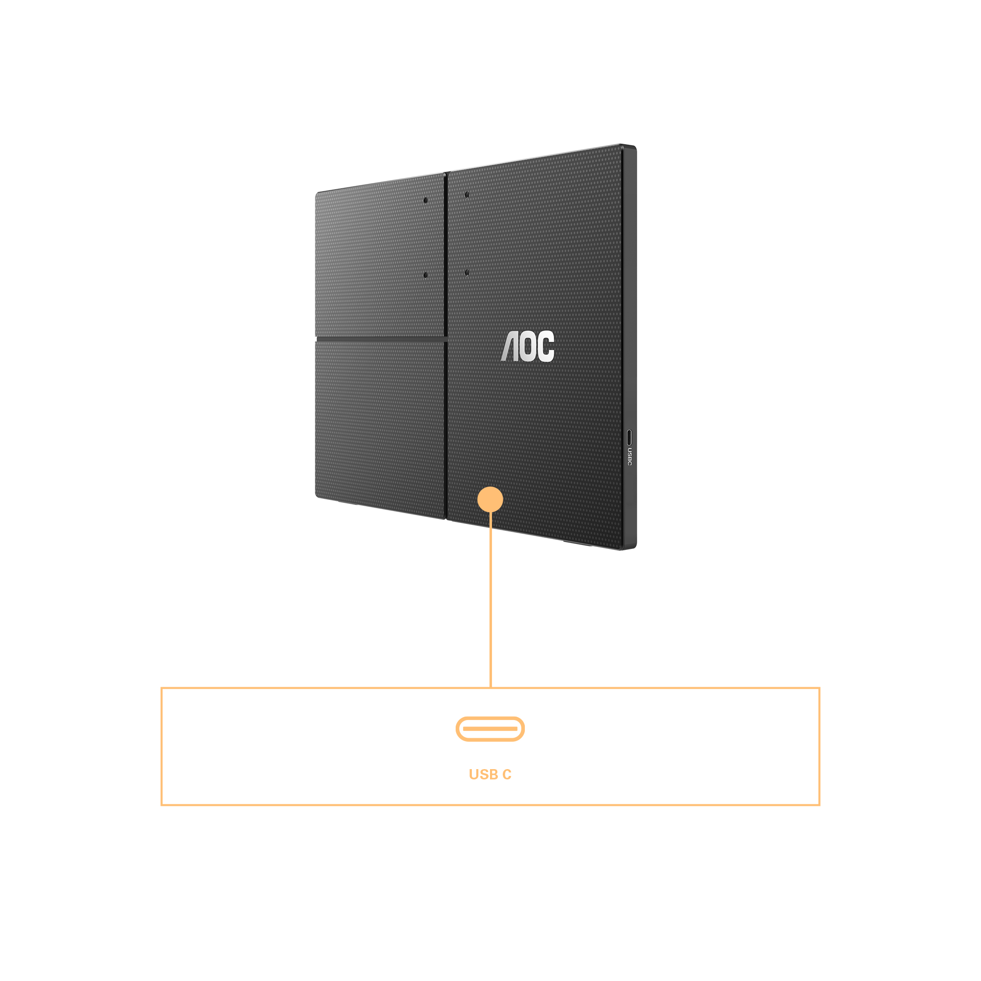 AOC 16T3EA - LED-Monitor - 40.6 cm (16") (15.6" sichtbar)