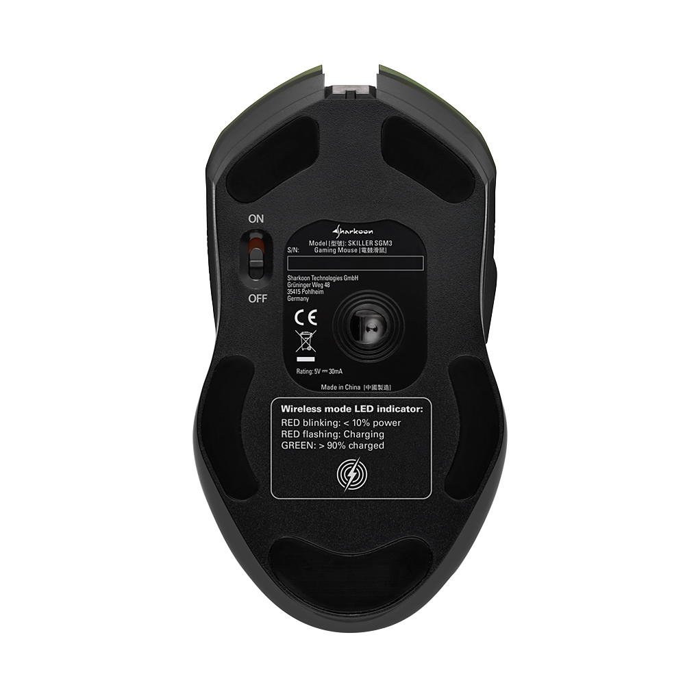 Sharkoon SKILLER SGM3 - Maus - optisch - 7 Tasten