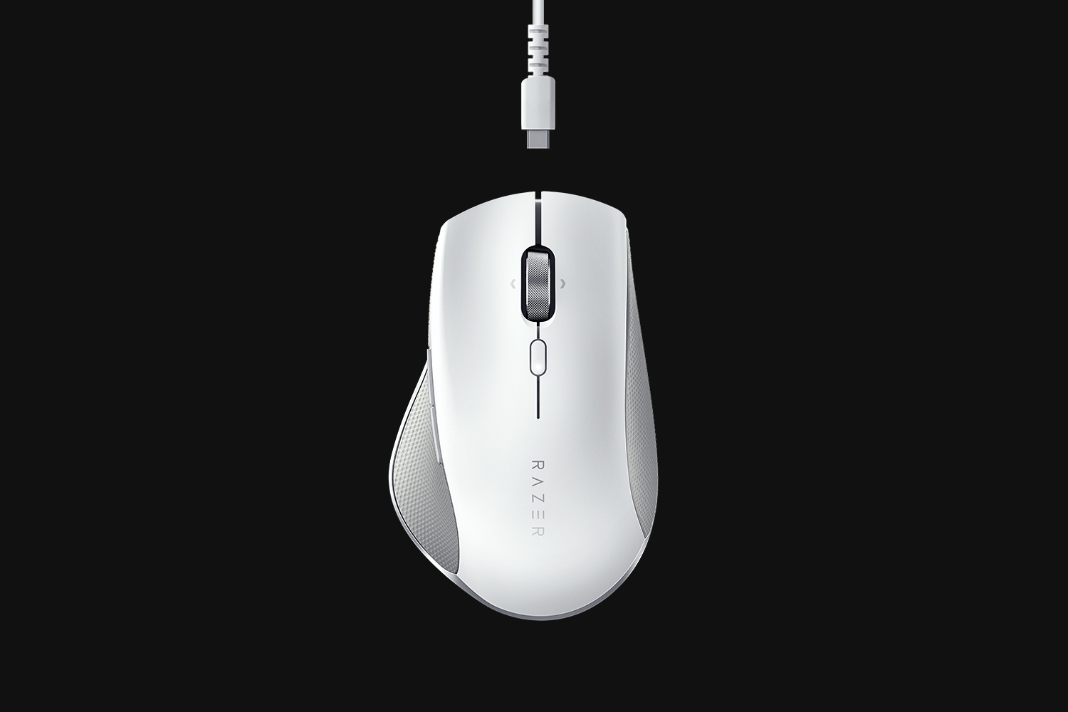 Razer Pro Click, rechts, Optisch, RF Wireless + Bluetooth, 16000 DPI, Grau, Weiß