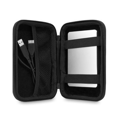 MEDIARANGE BOX996, Beuteltasche, Nylon, Kunststoff, Schwarz, Weiß, 2.5", Jede Marke, Schockresistent