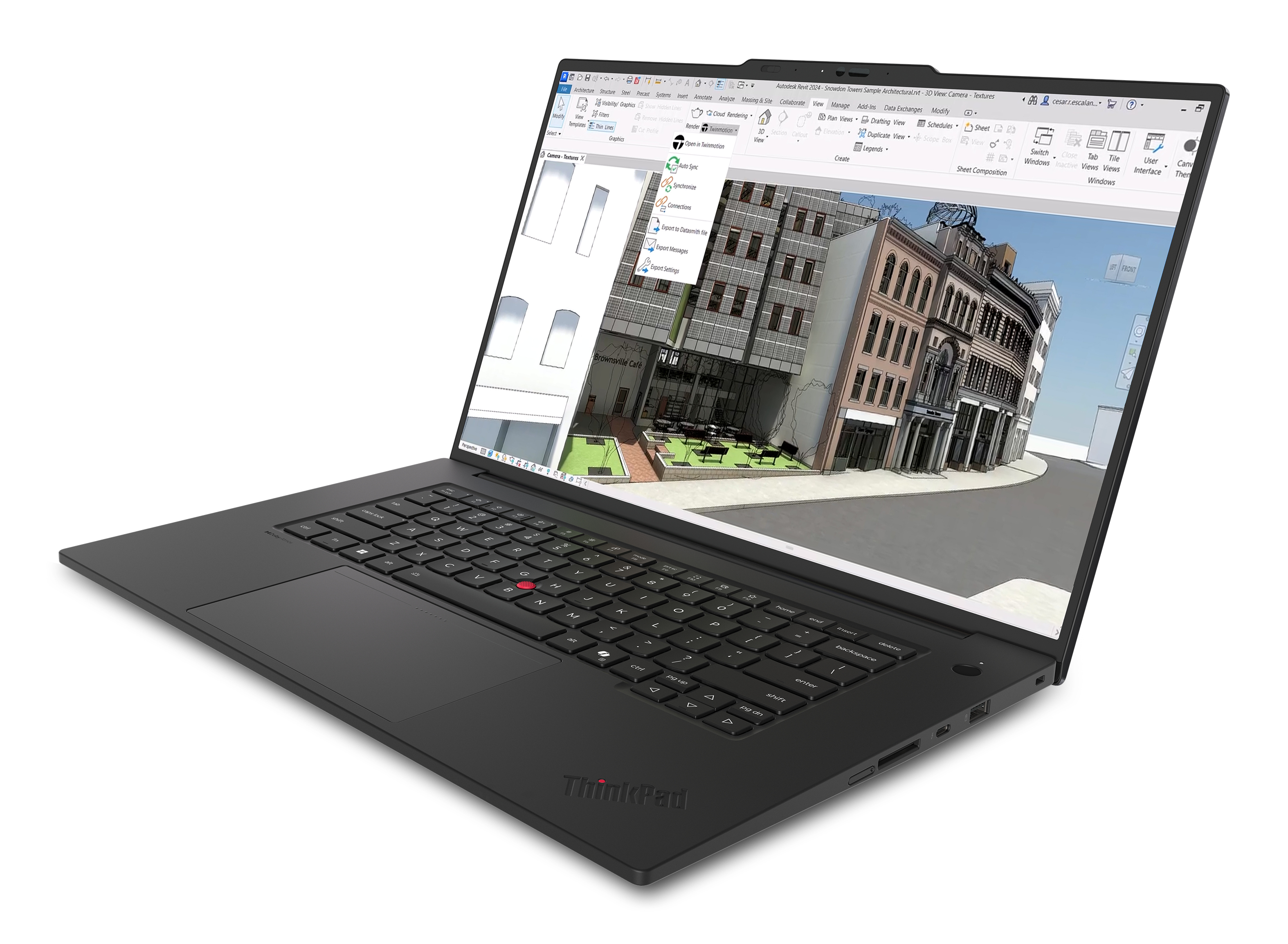 Lenovo ThinkPad P1 Gen 9 21UE - Intel Core Ultra 7 366H / 2 GHz - Win 11 Pro - RTX PRO 1000 Blackwel